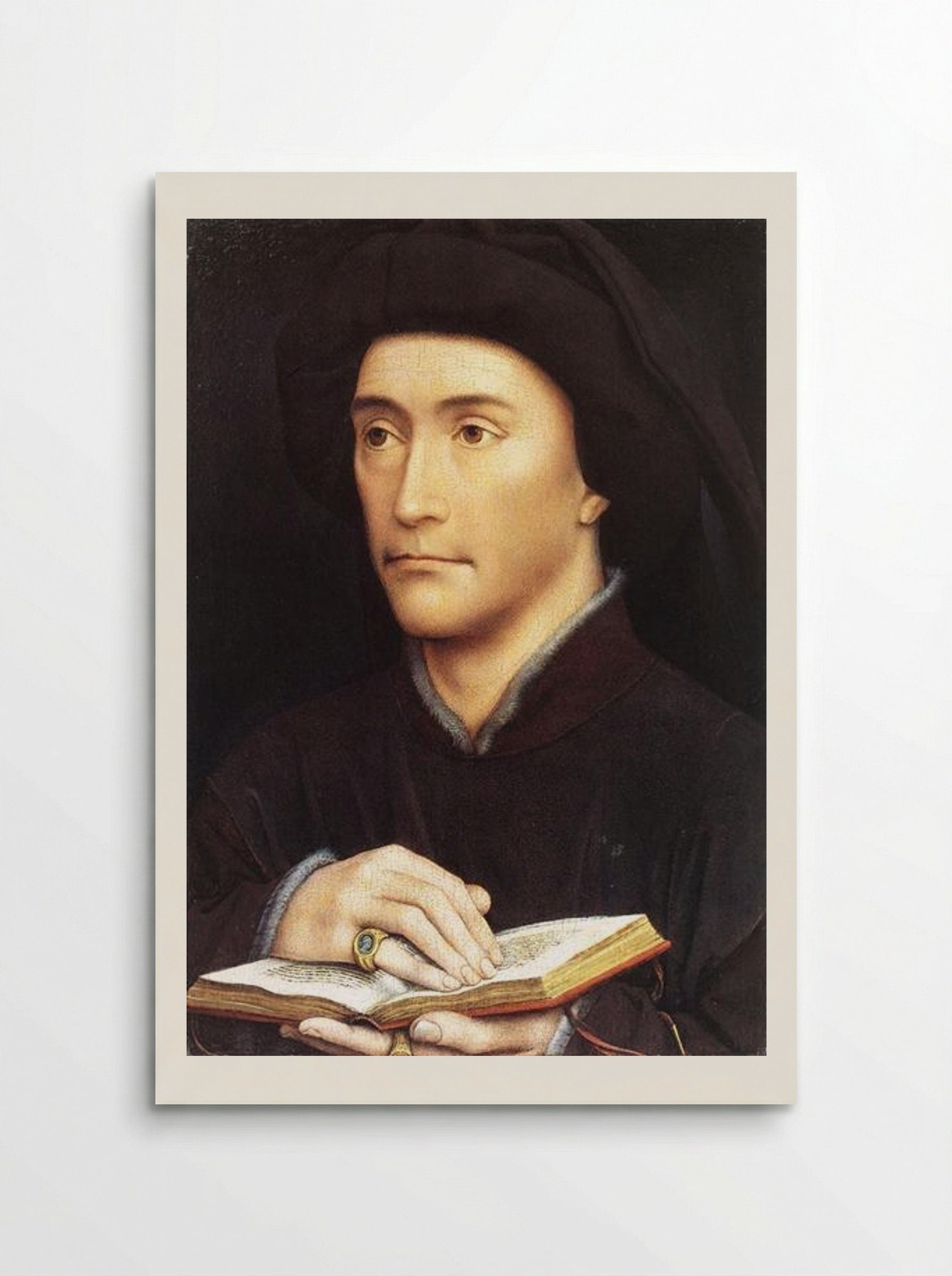 Portrait of a Man with a Book - Rogier van der Weyden - Poster
