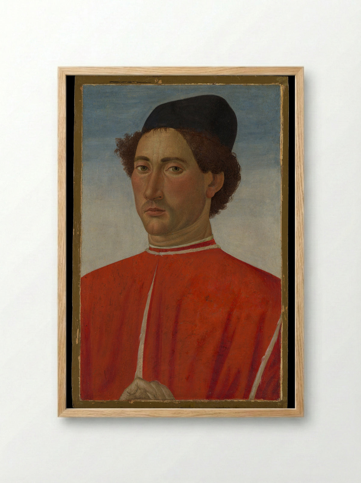 Portrait of a Man - Cosimo Rosselli - Framed Print Wood