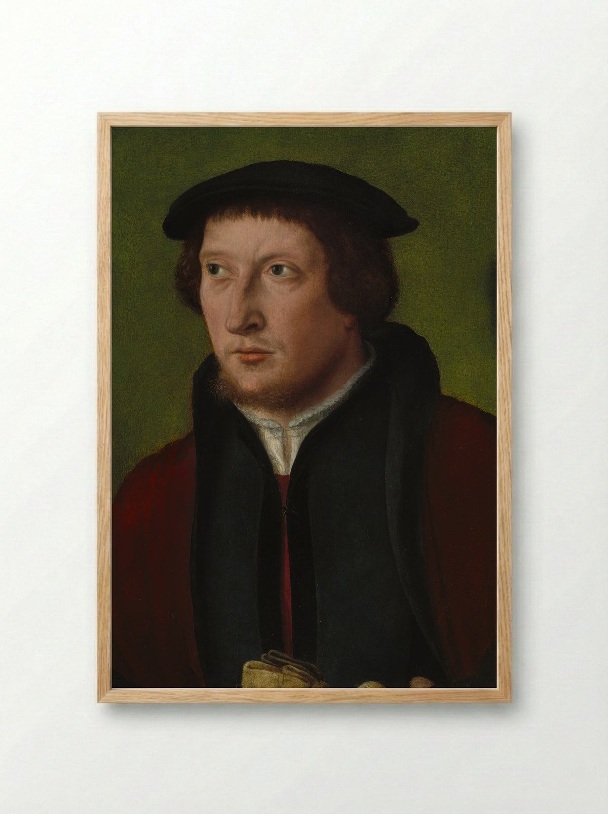 Portrait of a Man - Bartholomaeus Bruyn the Elder - Framed Print Wood