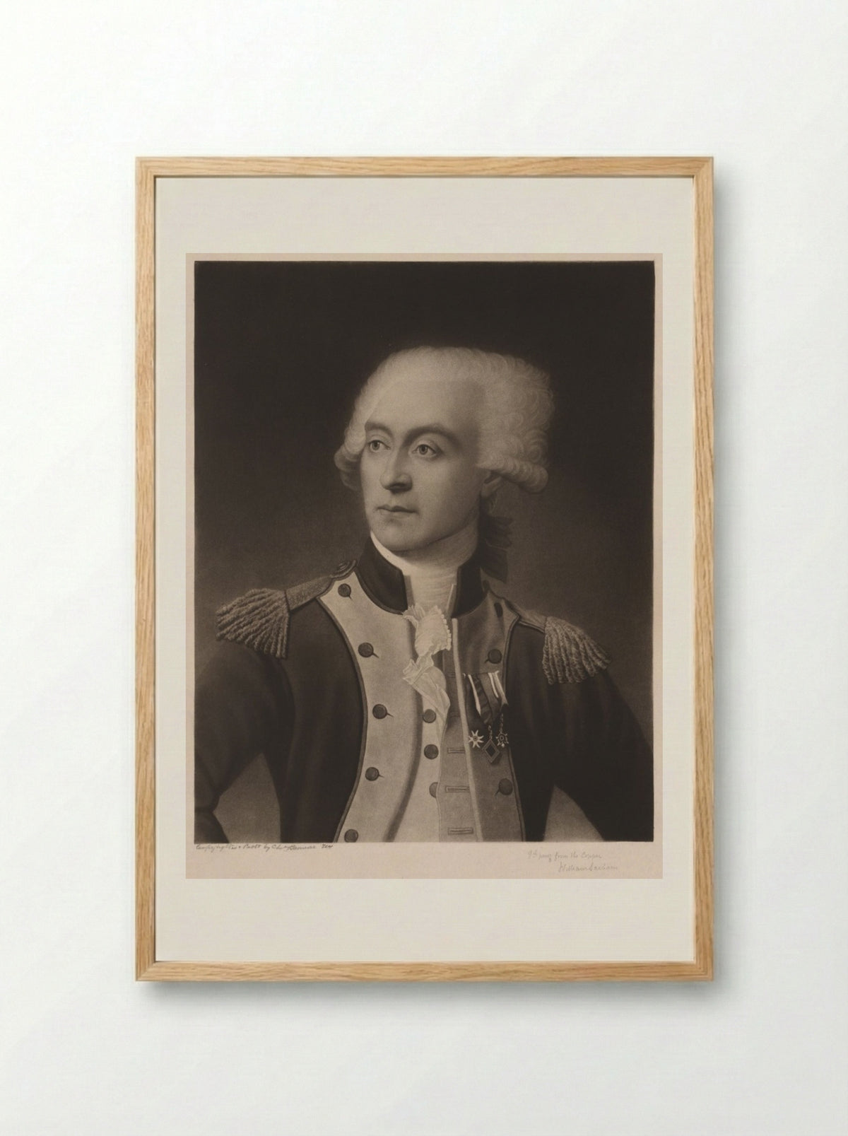 Portrait of a Man - William Sartain - Framed Print Wood