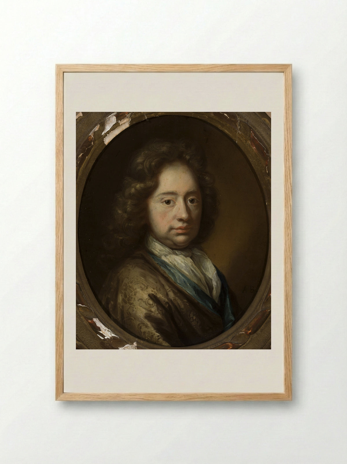 Portrait of a Man - Arnold Boonen - Framed Print Wood