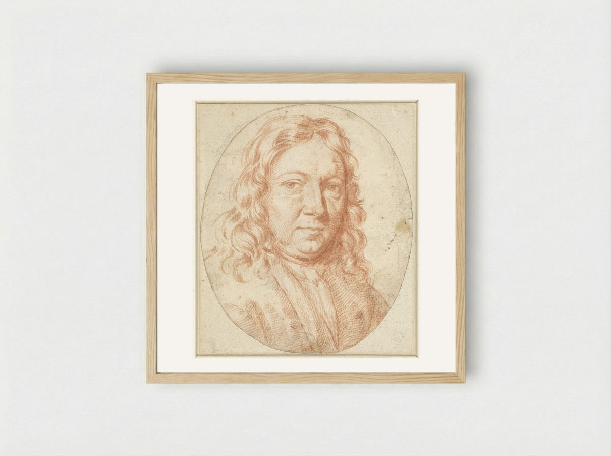 Portrait of a Man - Gerard Hoet (I) - Framed Print Wood
