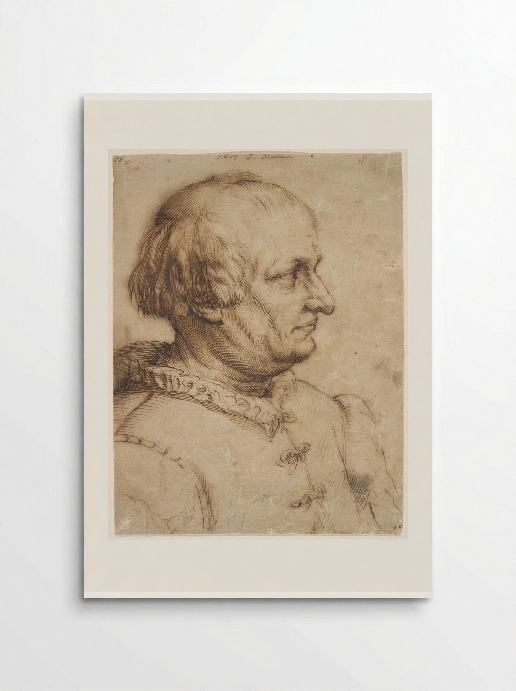 Portrait of a Man - Jacob Matham - Poster
