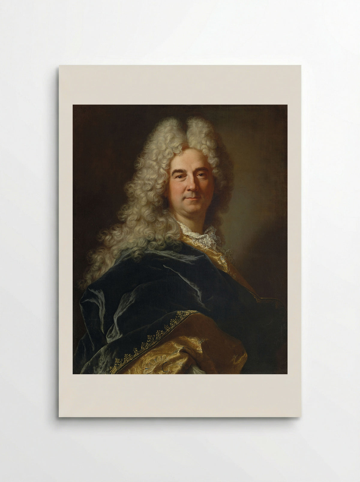 Portrait of a Man - Hyacinthe Rigaud - Poster