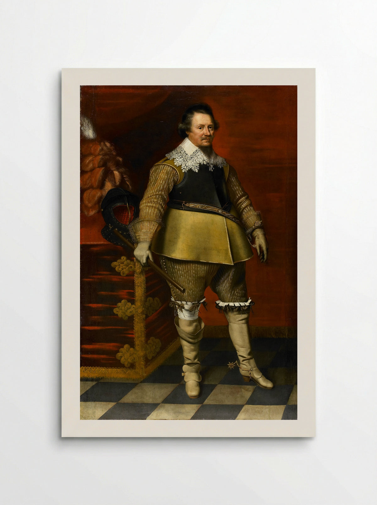 Portrait of a Military Officer - Wybrand de Geest - Poster