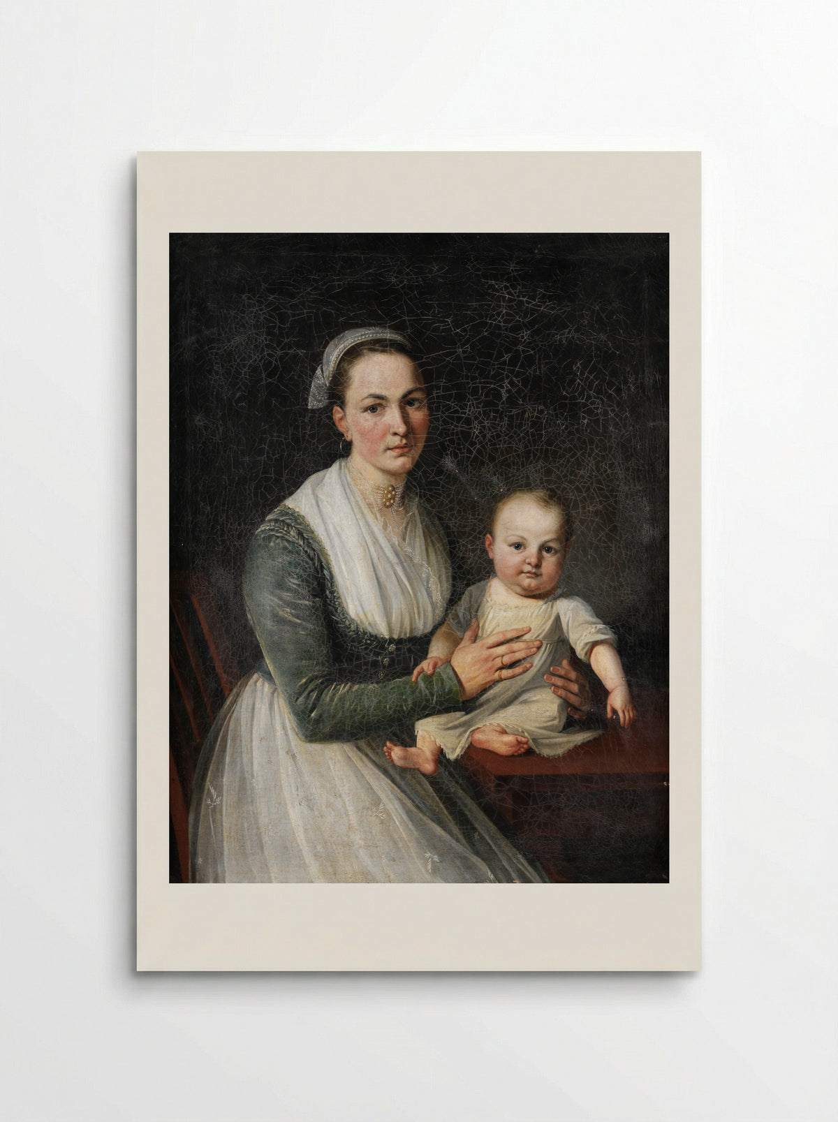 Portrait of a Mother and Child - Joseph Hauber - Poster