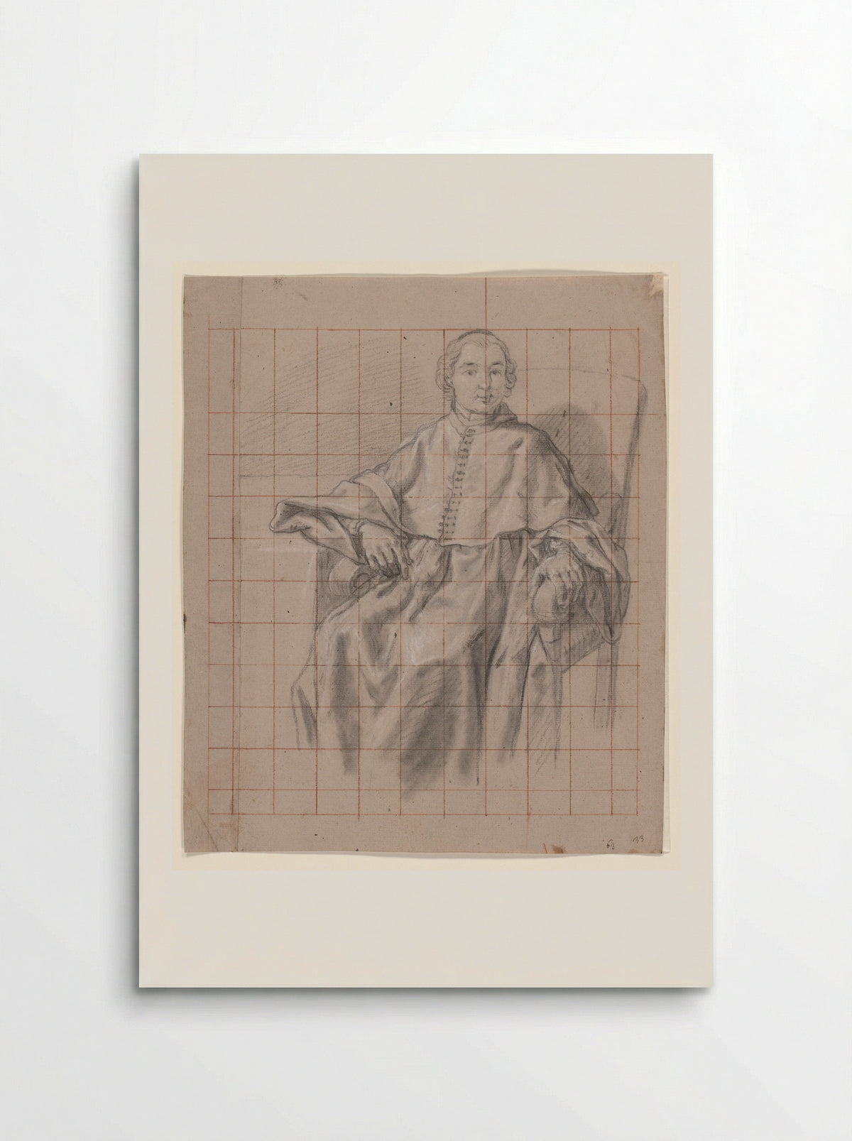 Portrait of a Seated Clergyman - Jan Anton Garemyn - Poster