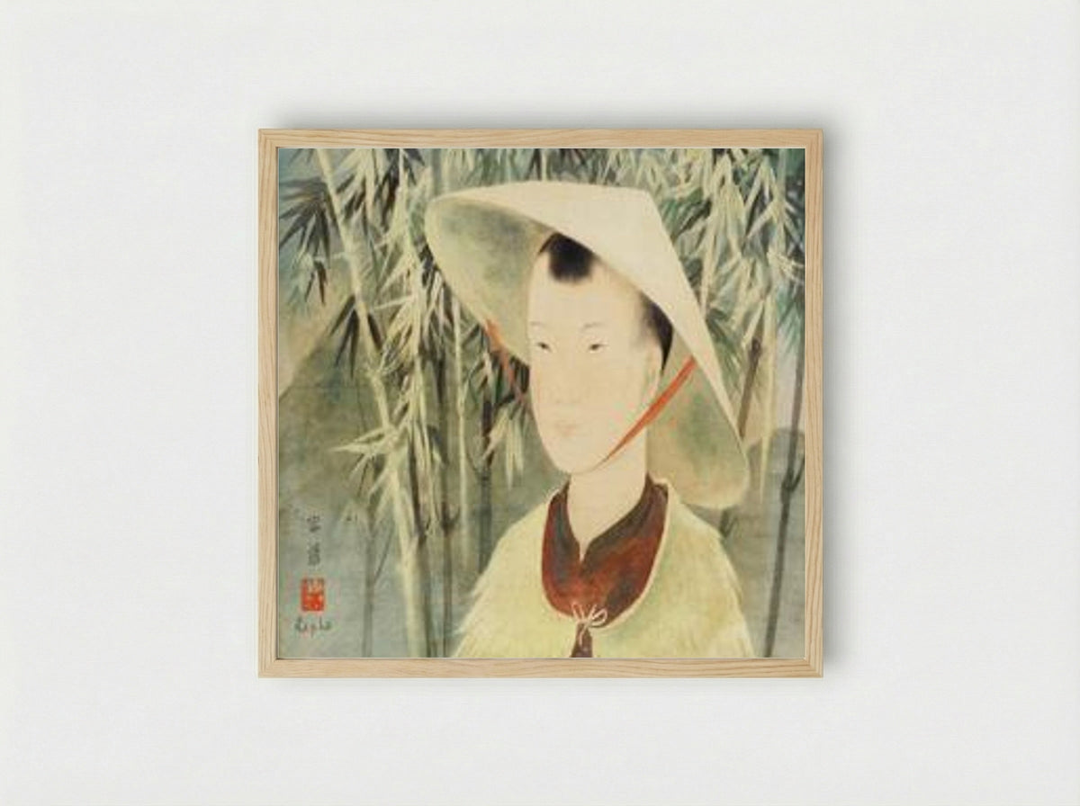 Portrait of a Vietnamese Boy - Le Pho - Framed Print Wood