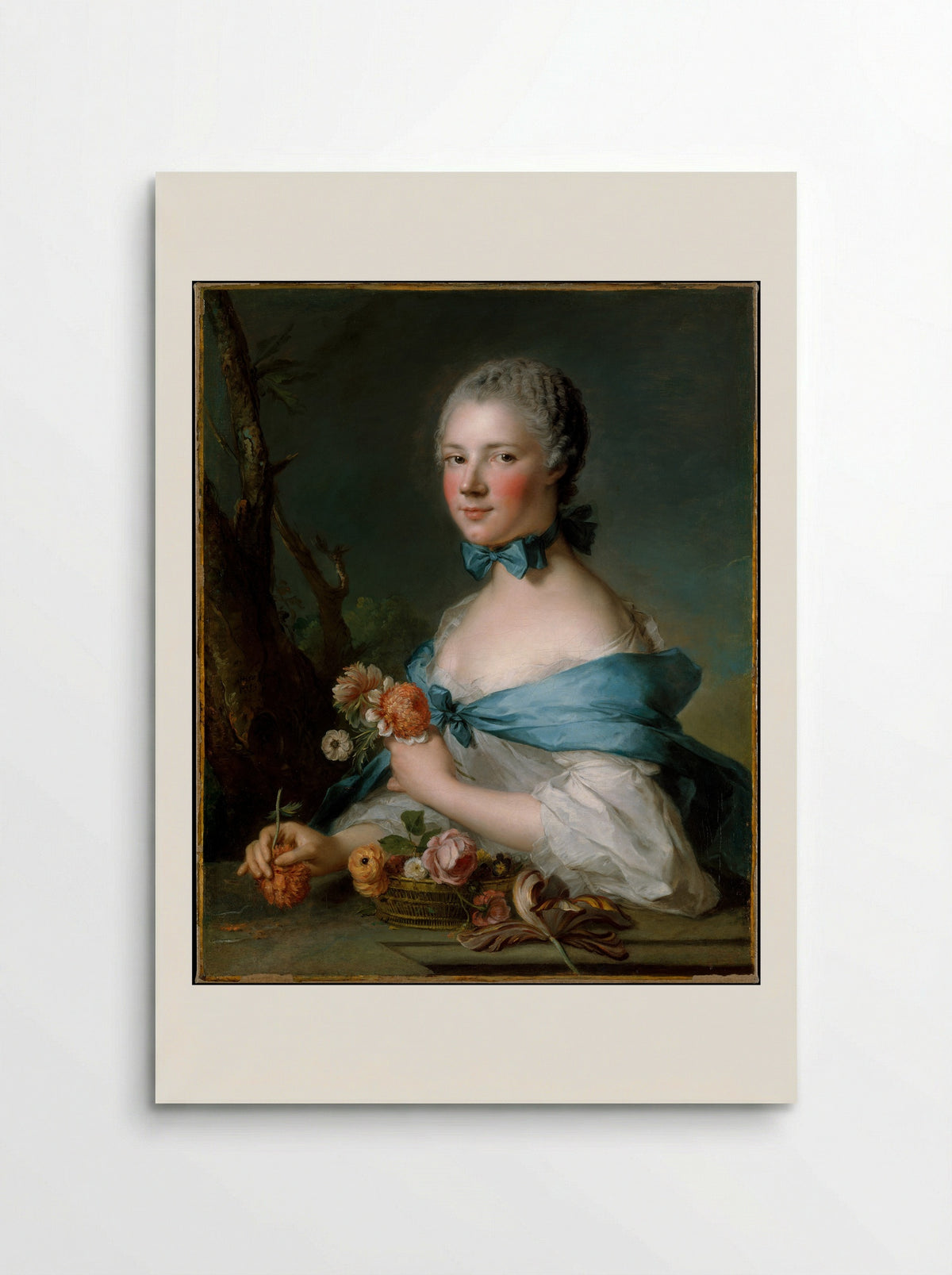 Portrait of a Woman (as Flora) - Jean-Marc Nattier - Poster