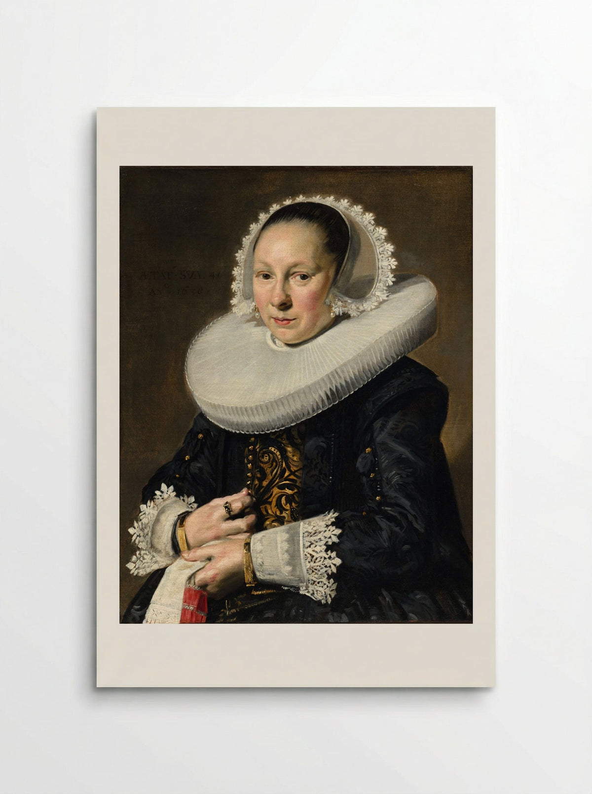Portrait of a Woman, probably Aeltje Dircksdr. Pater - Frans Hals - Poster