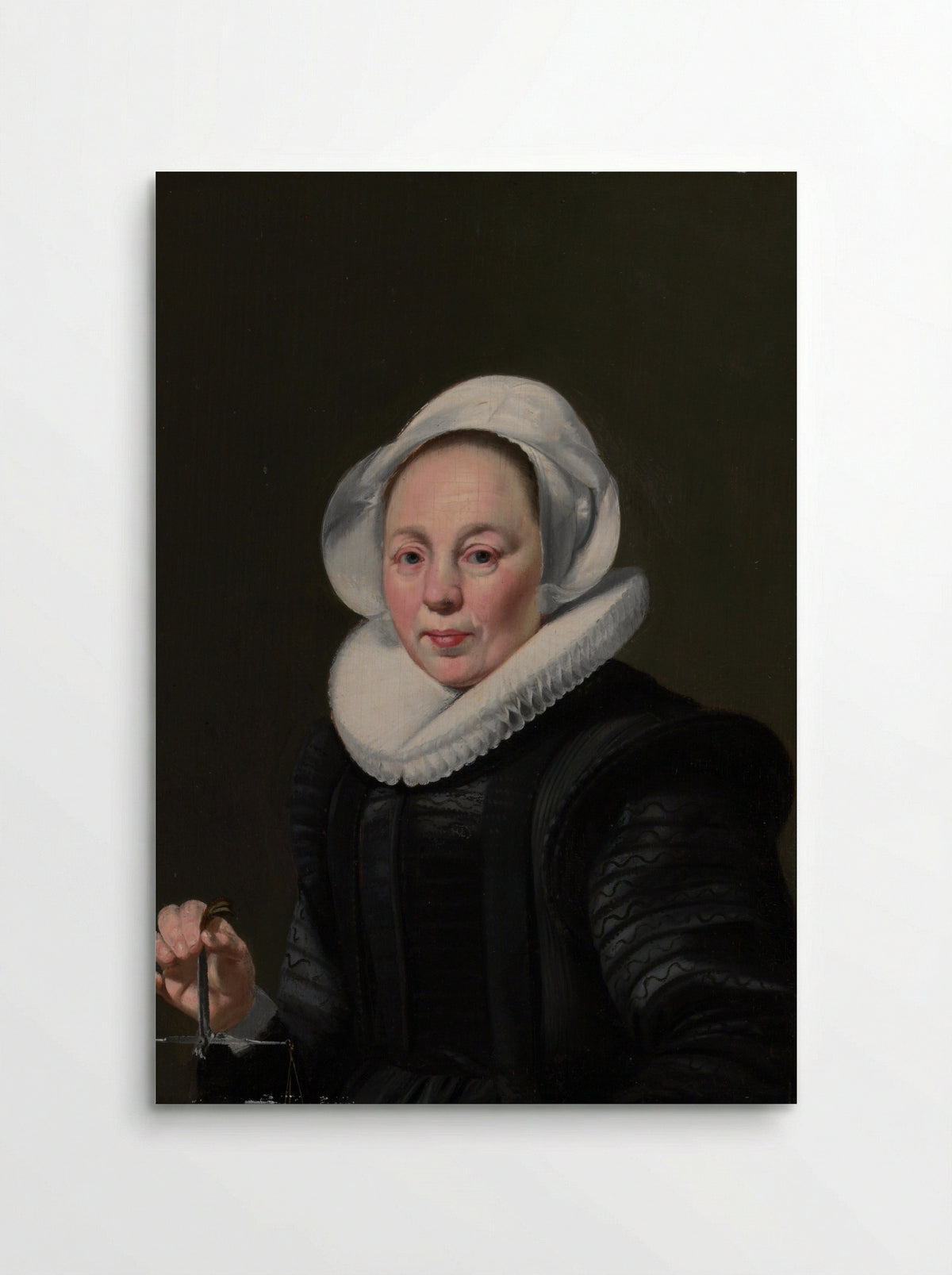 Portrait of a Woman with a Balance - Thomas de Keyser - Poster