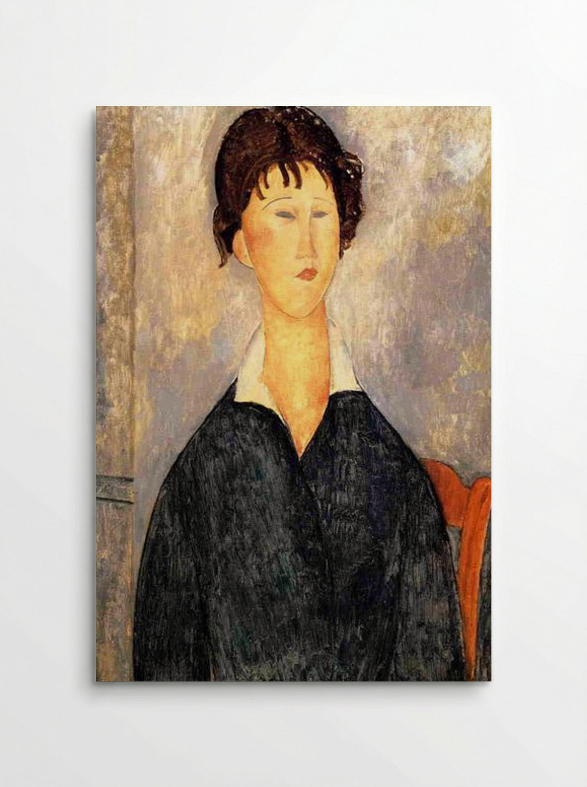 Portrait of a Woman with a White Collar - Amedeo Modigliani - Poster