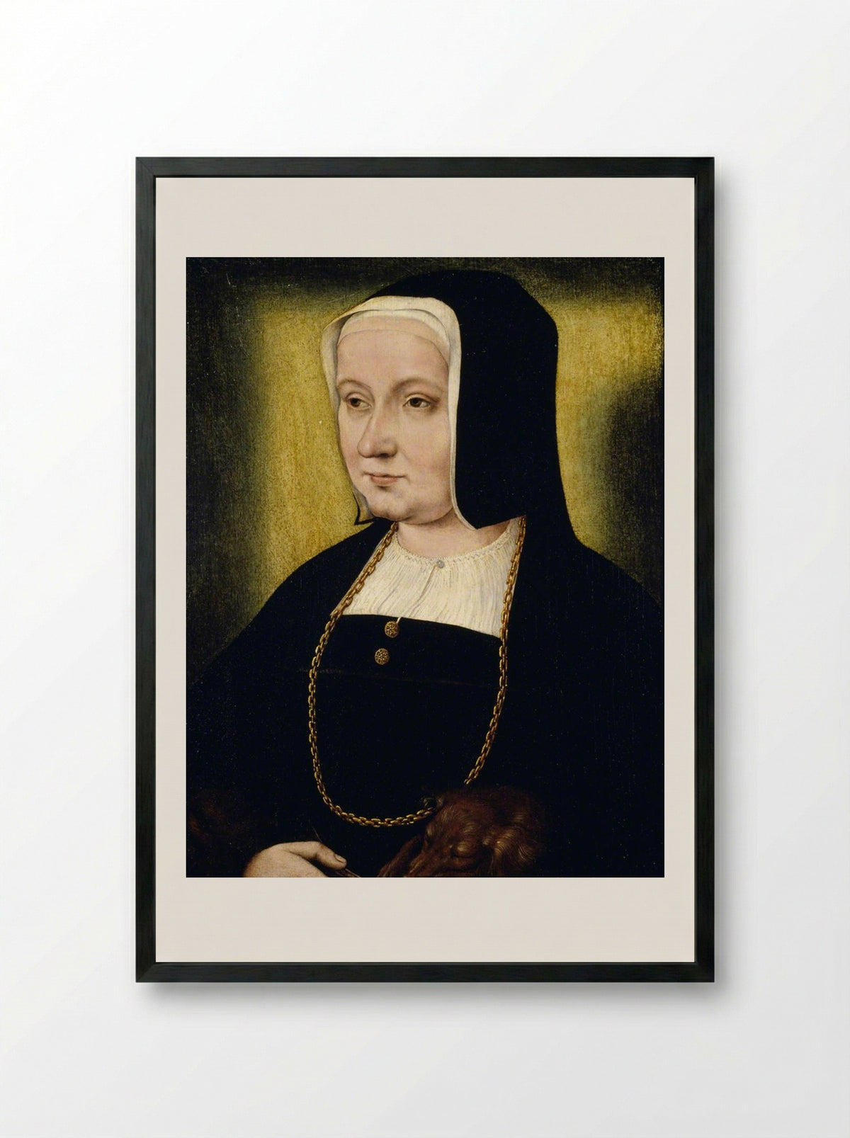 Portrait of a Woman - Quinten Massys - Framed Print Black