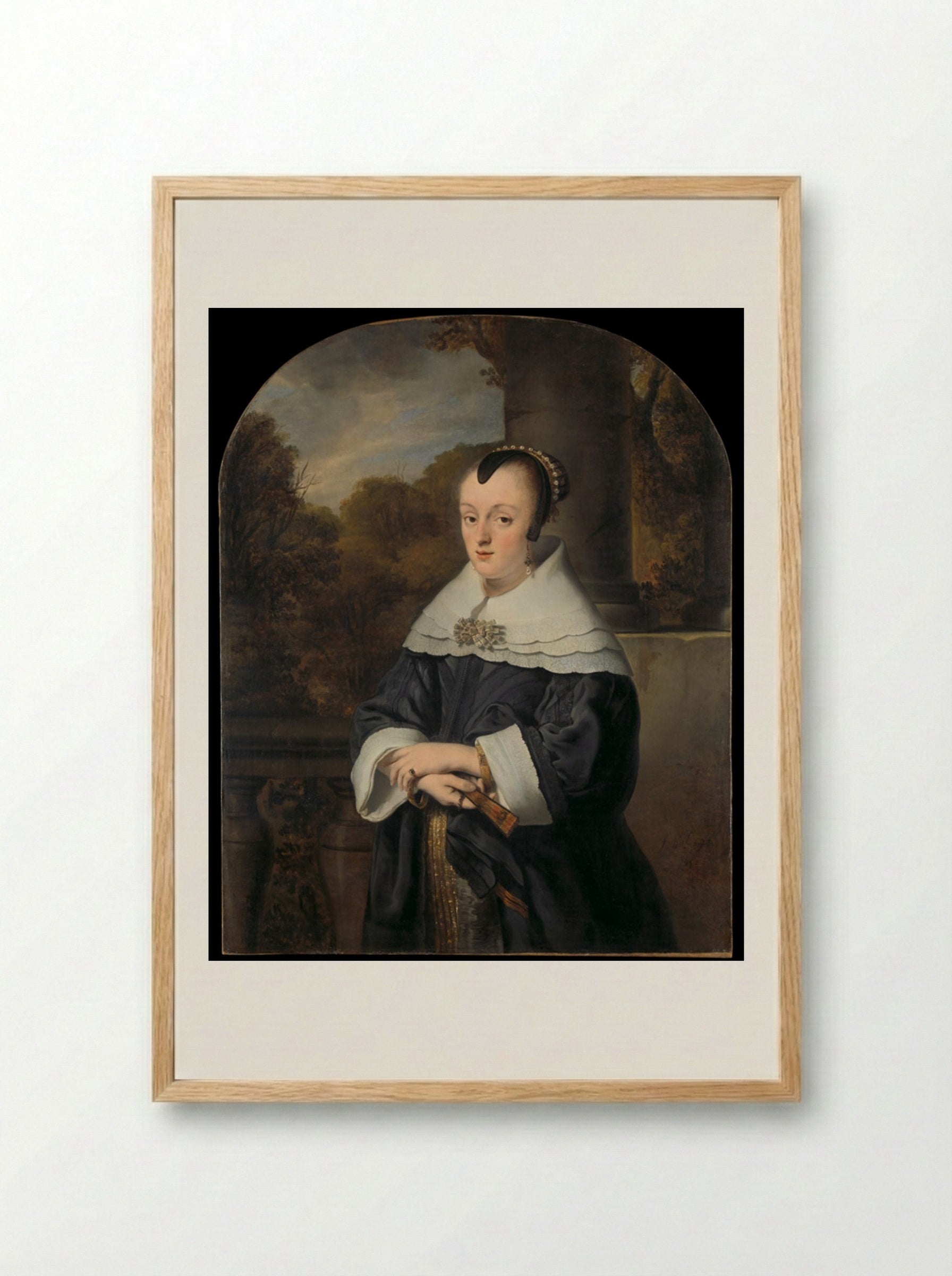 Portrait of a Woman - Ferdinand Bol - Framed Print Wood