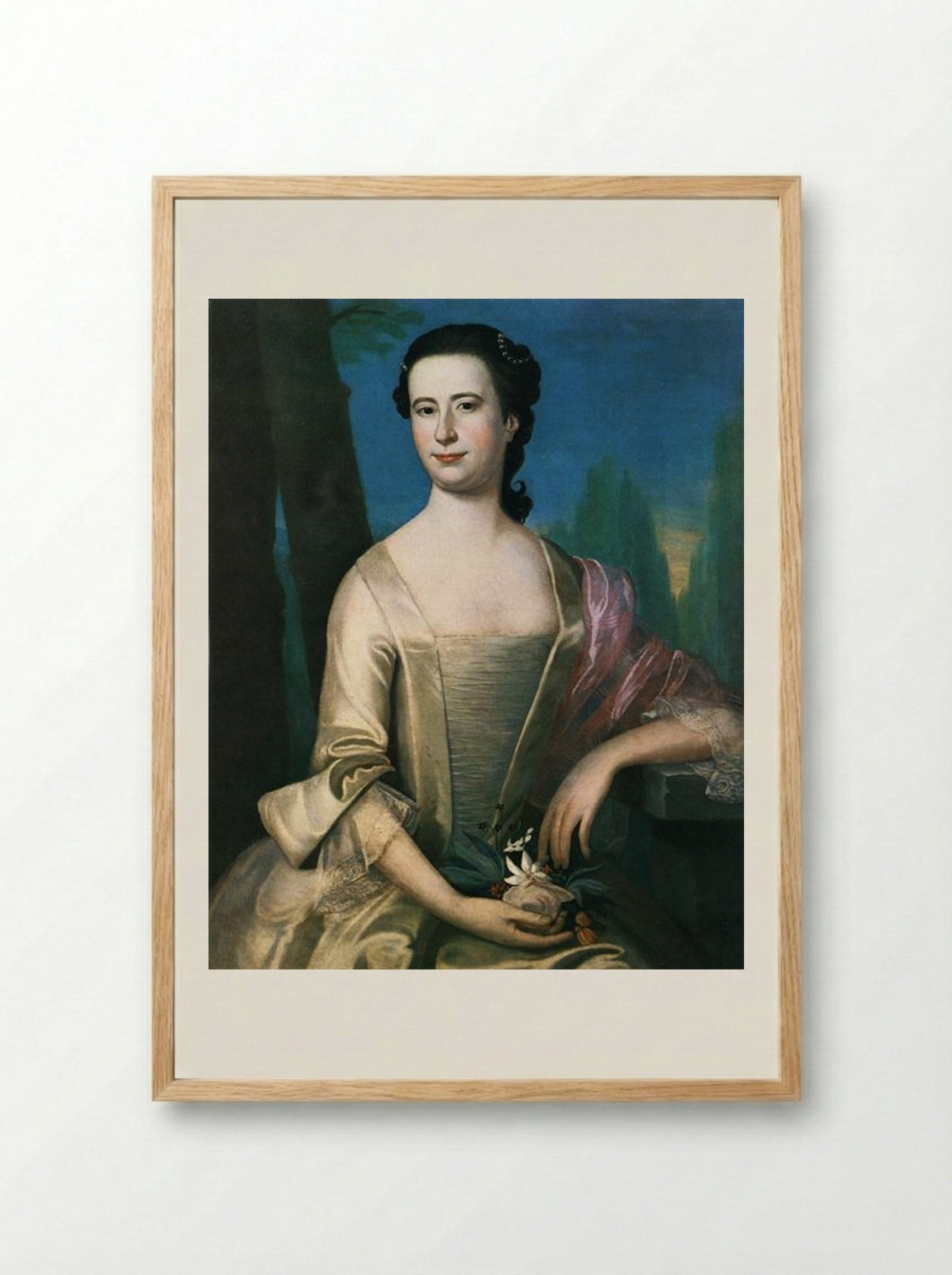 Portrait of a Woman - John Singleton Copley - Framed Print Wood