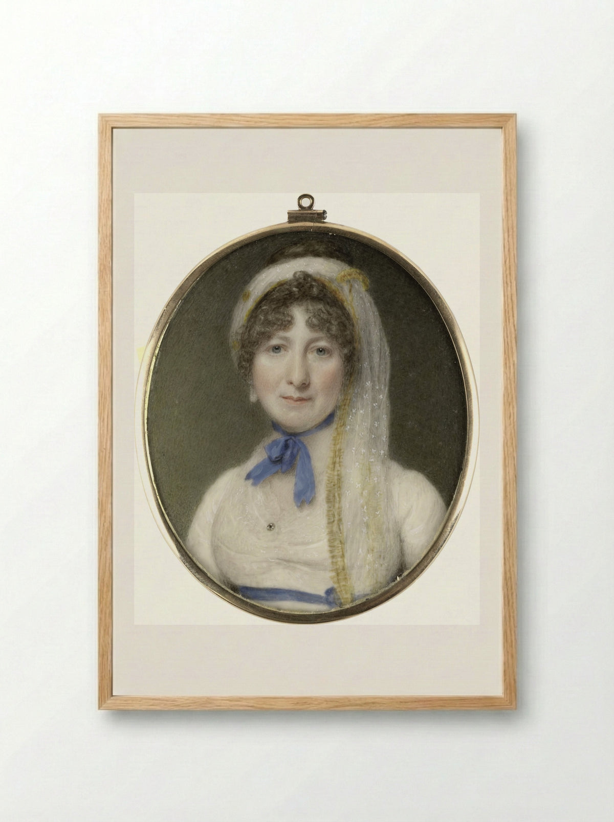 Portrait of a Woman - Richard Collins - Framed Print Wood