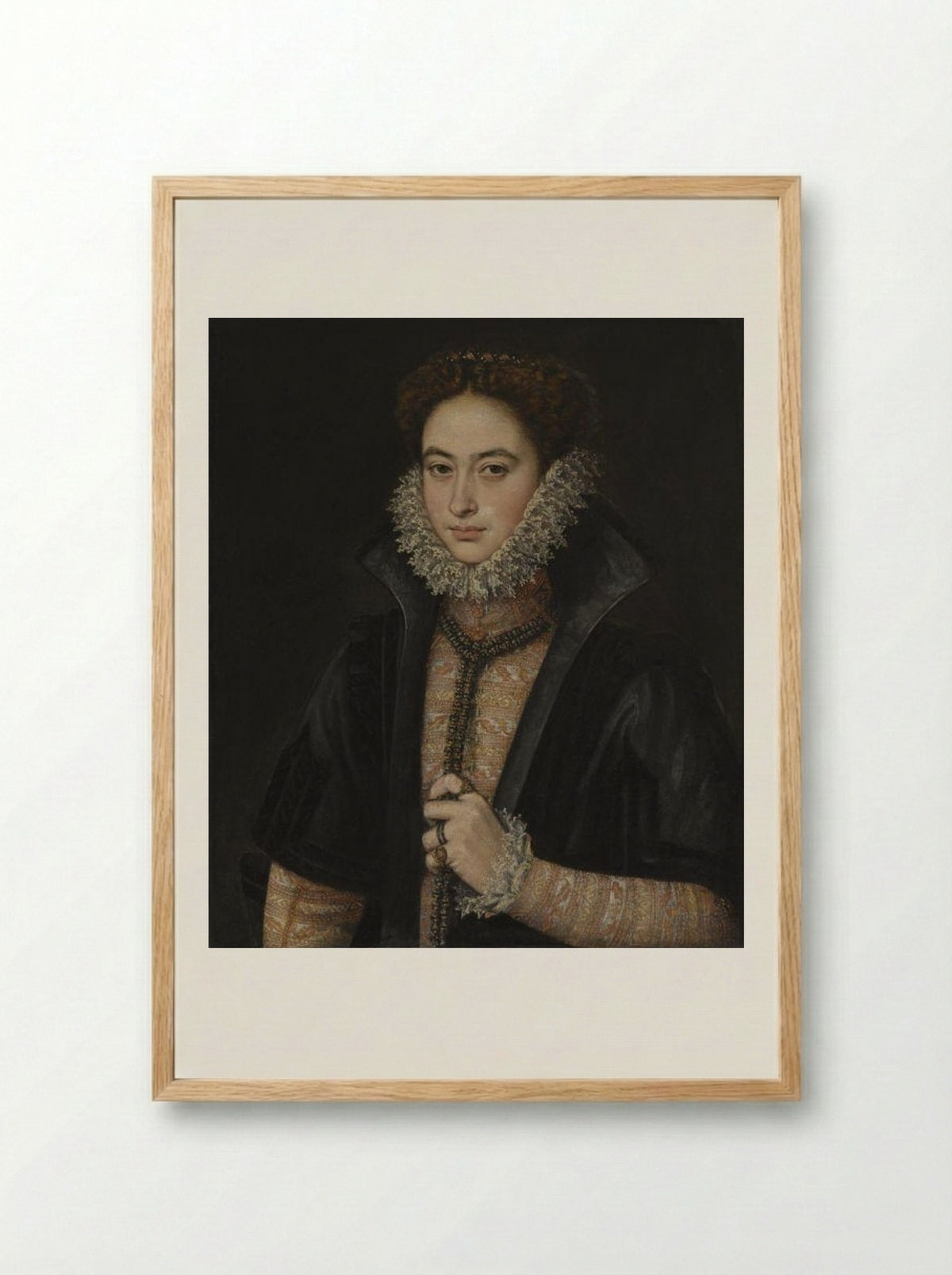 Portrait of a Woman - Rolán de Moys - Framed Print Wood