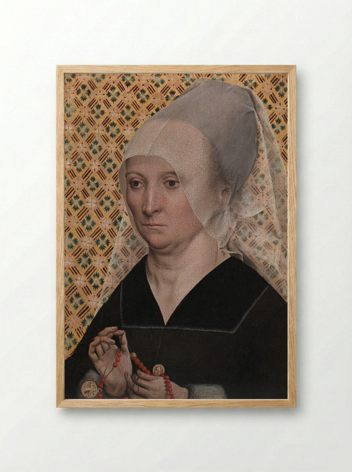 Portrait of a Woman - Master of the Holy Kinship - Framed Print Wood