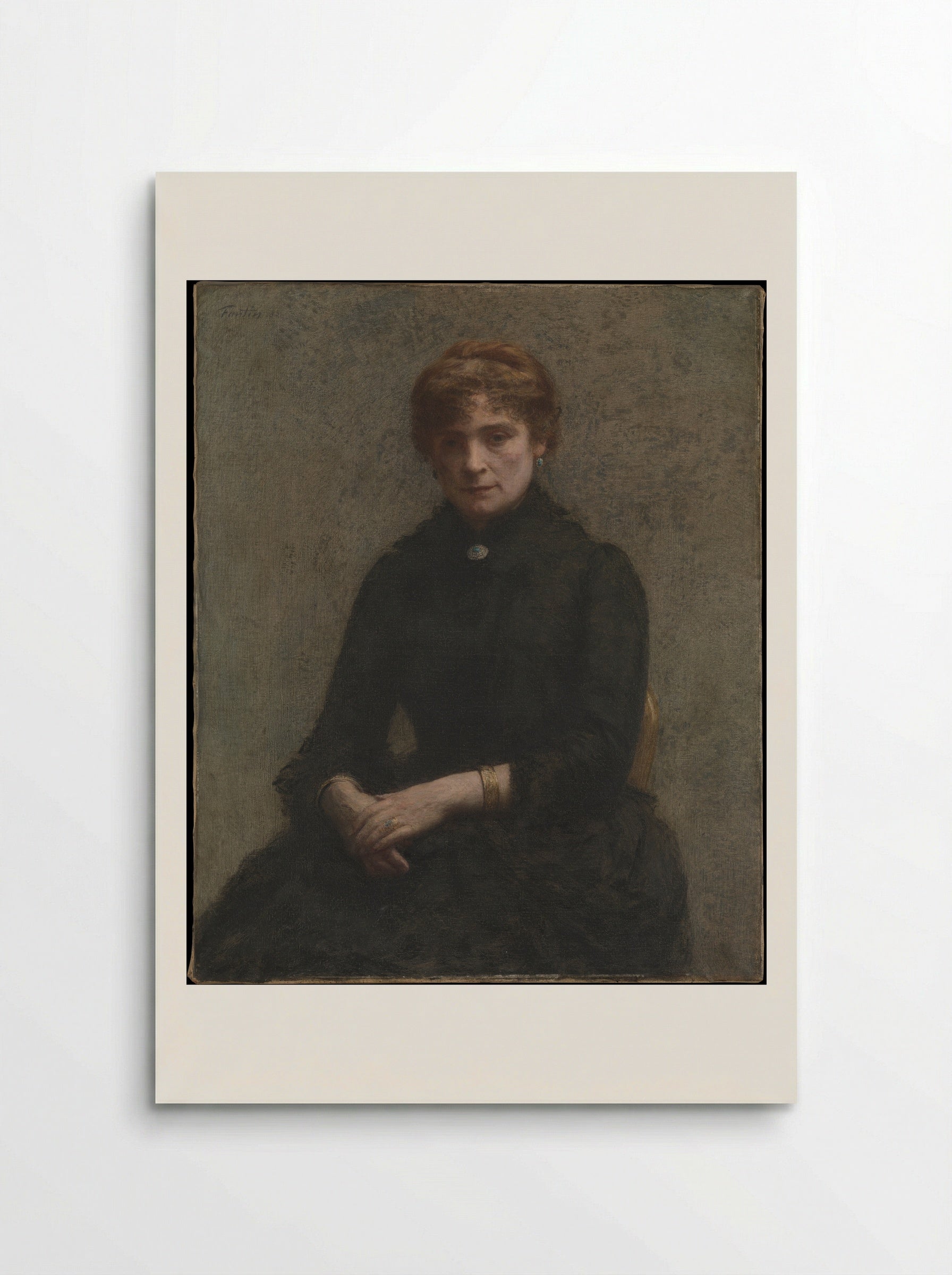 Portrait of a Woman - Henri Fantin-Latour - Poster