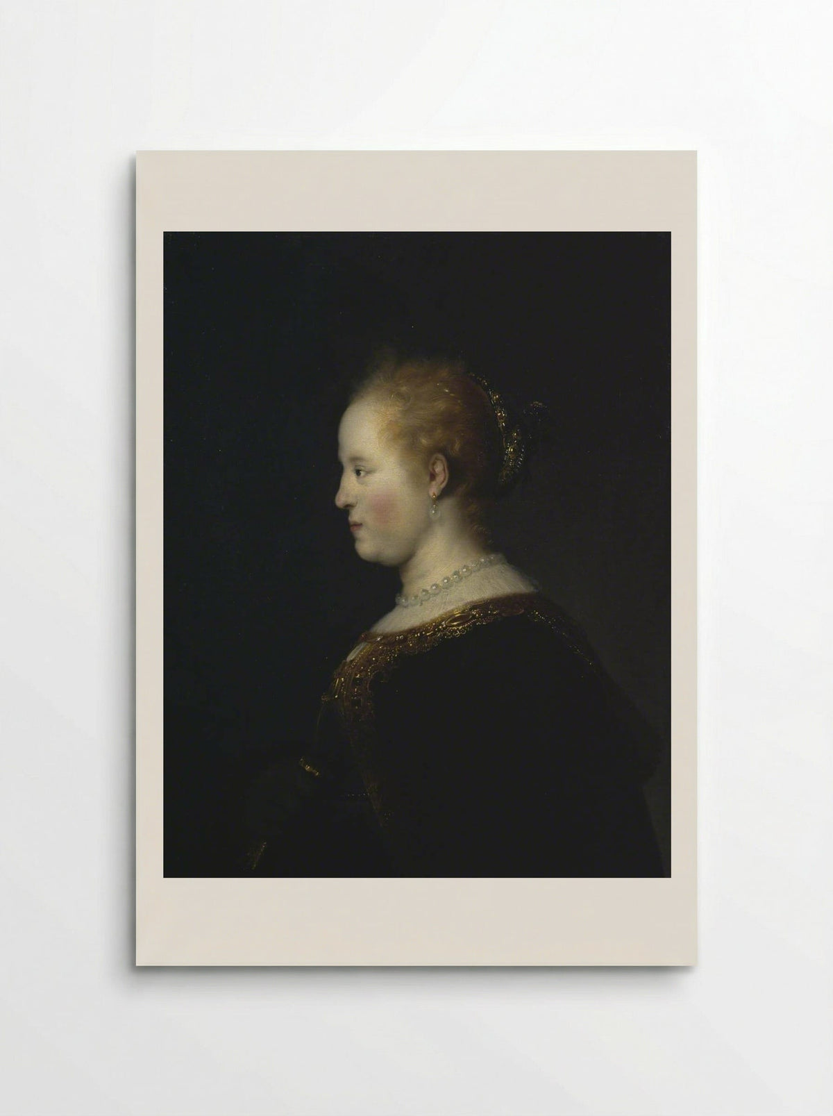 Portrait of a Woman - Rembrandt van Rijn - Poster