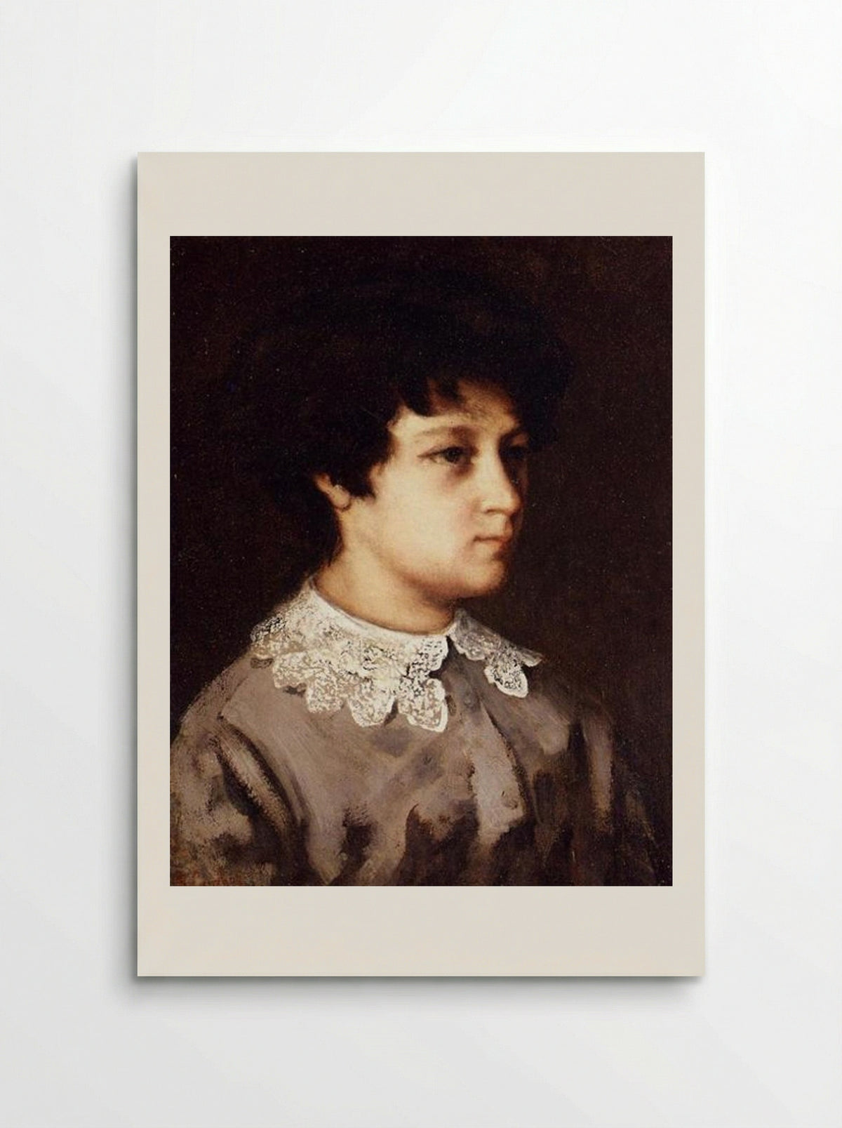 Portrait of a Young Girl from Salins - Gustave Courbet - Poster