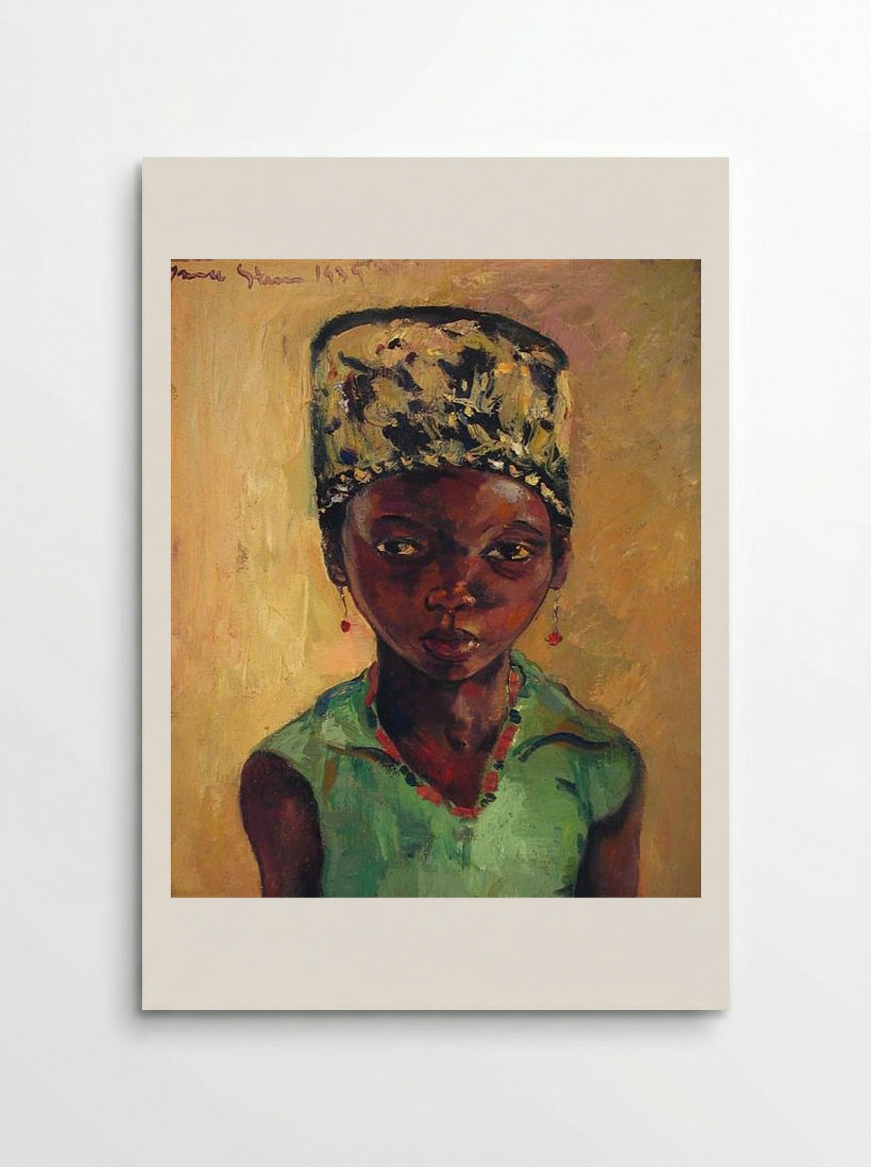 Portrait of a Young Girl - Irma Stern - Poster
