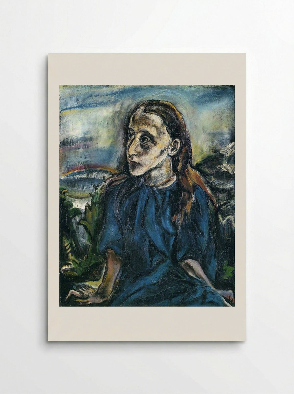 Portrait of a Young Girl - Oskar Kokoschka - Poster
