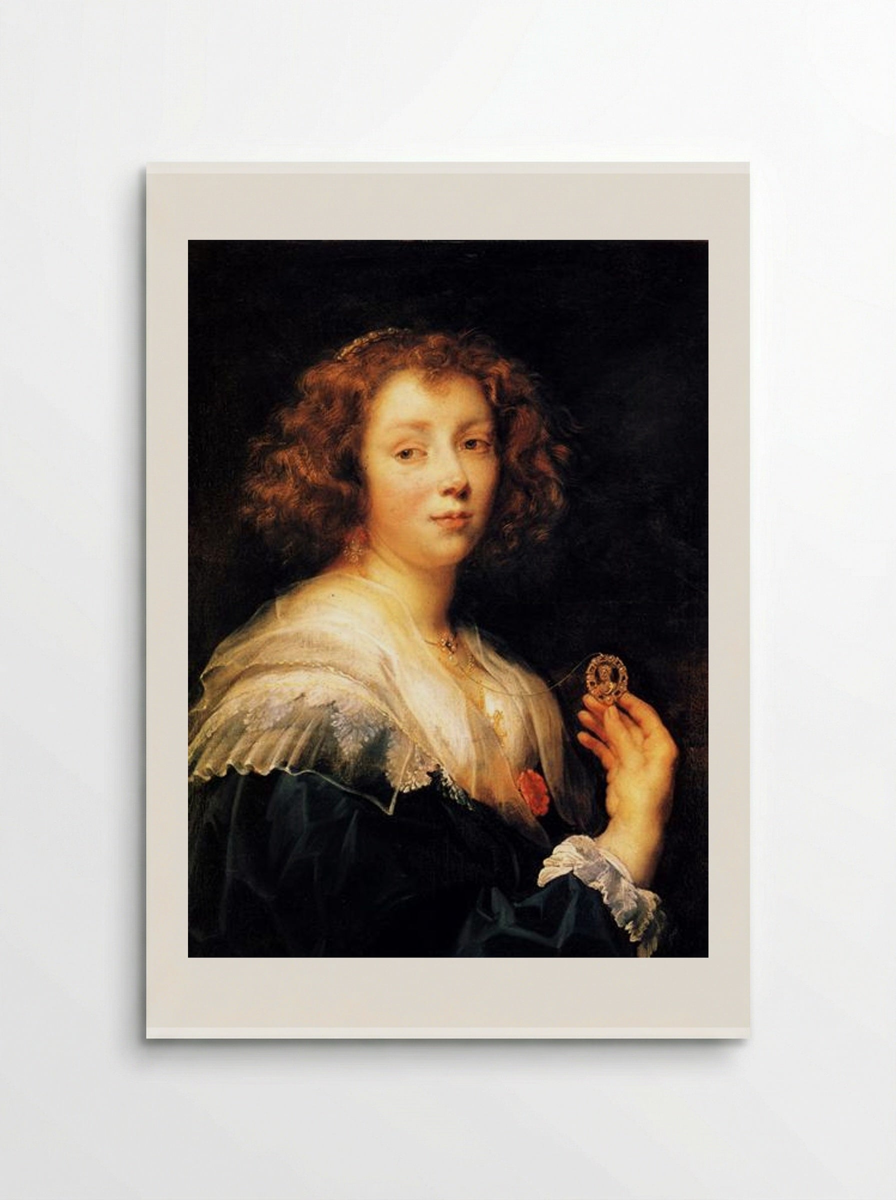 Portrait of a Young Lady - Jacob Jordaens - Poster