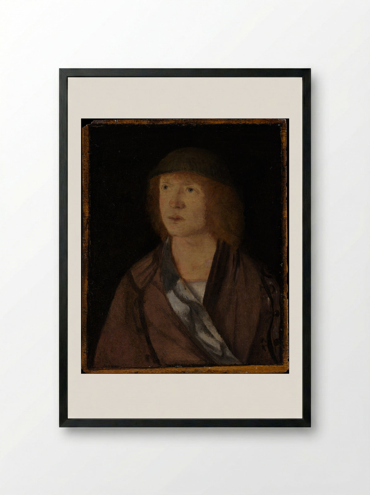 Portrait of a Young Man - Hans Süss von Kulmbach - Framed Print Black