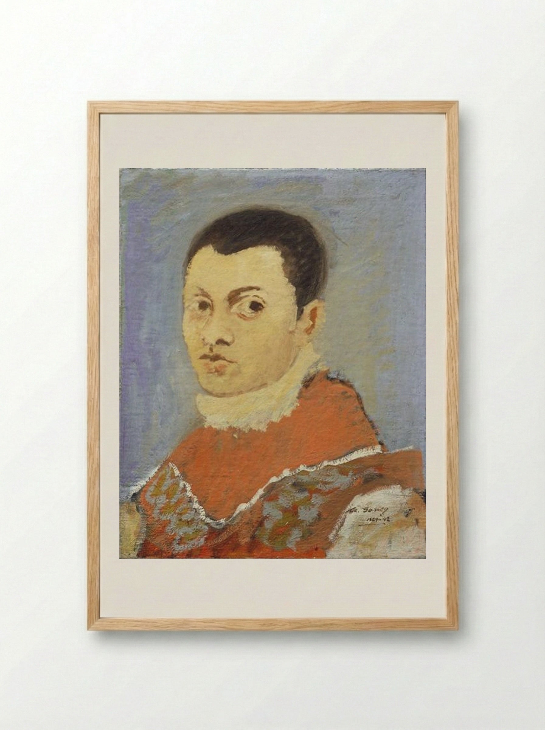 Portrait of a Young Man - Arshile Gorky - Framed Print Wood