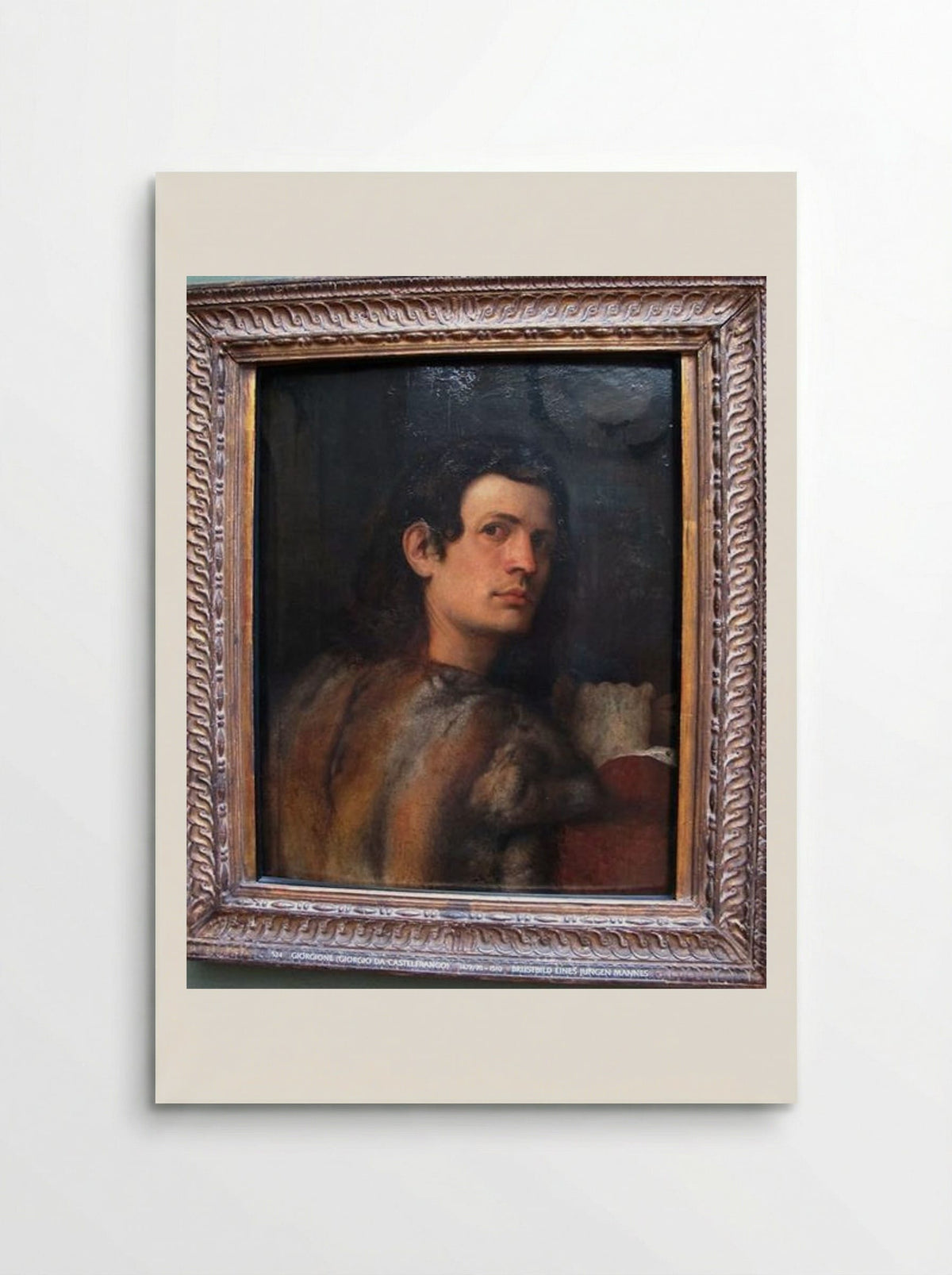 Portrait of a Young Man - Giorgione - Poster