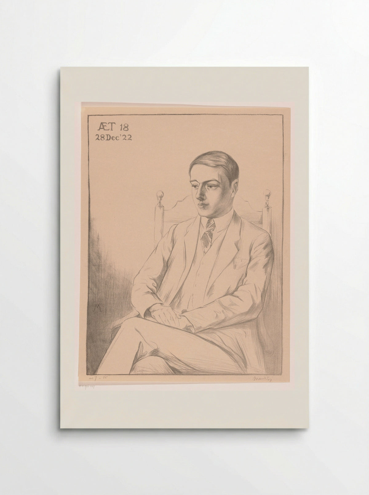 Portrait of a Young Man - Simon Moulijn - Poster