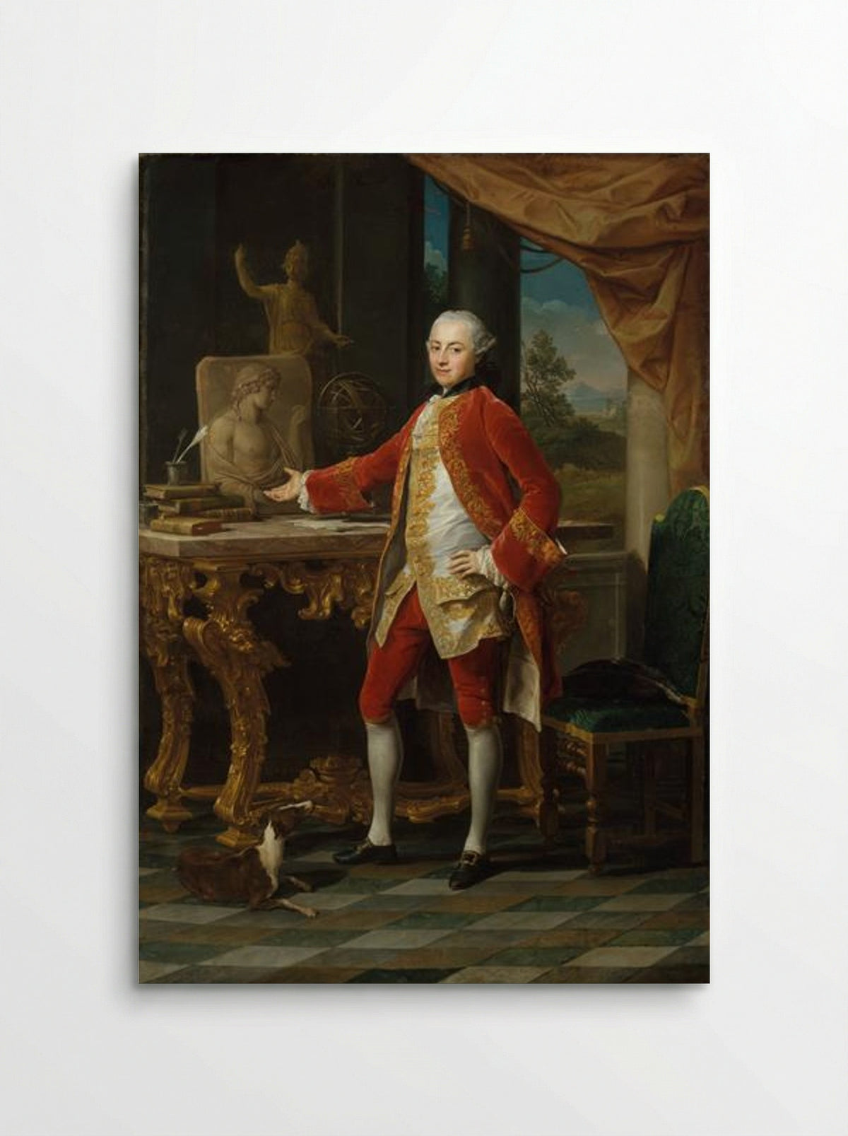 Portrait of a Young Man - Pompeo Batoni - Poster