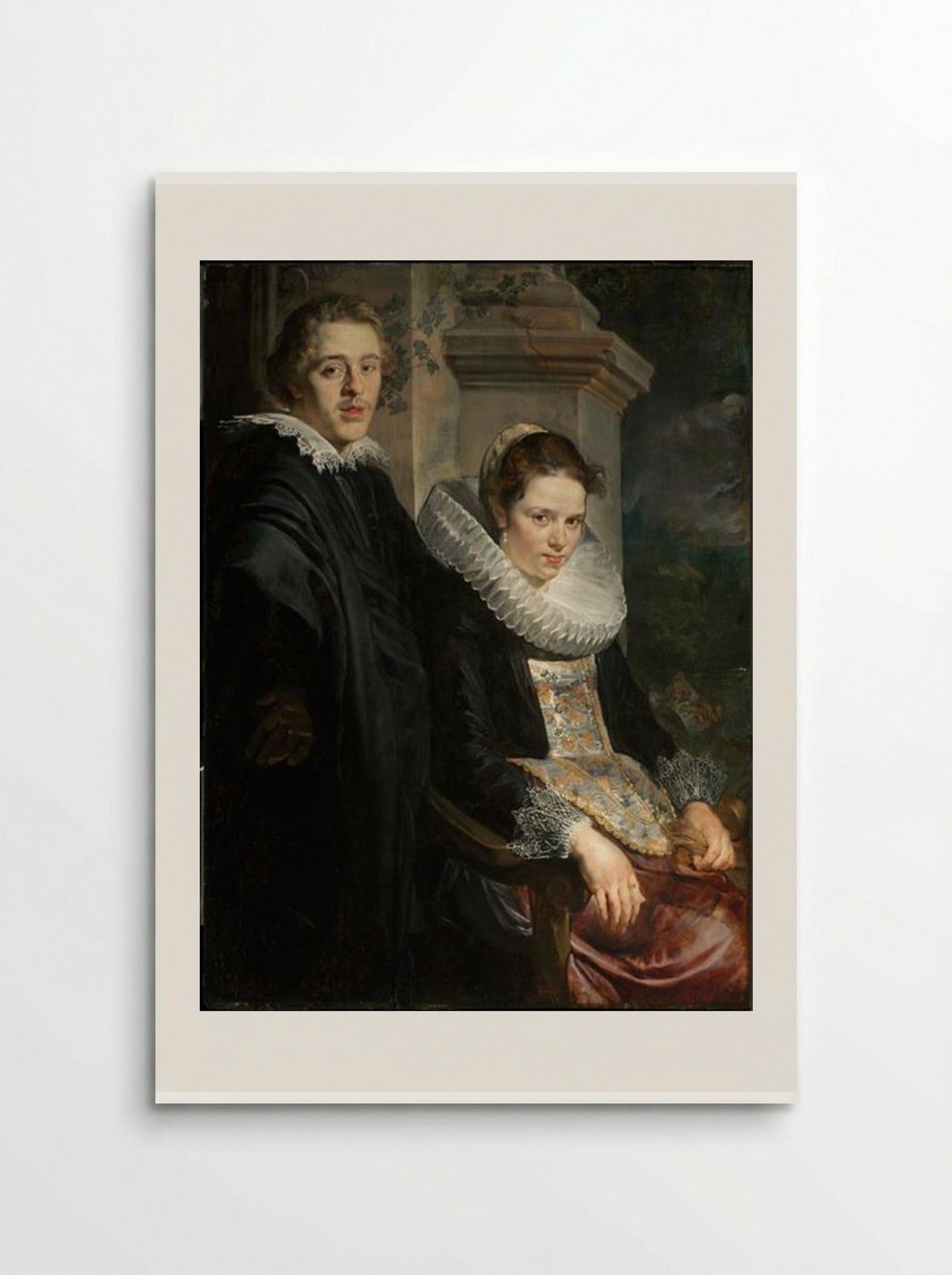 Portrait of a Young Married Couple - Jacob Jordaens - Poster