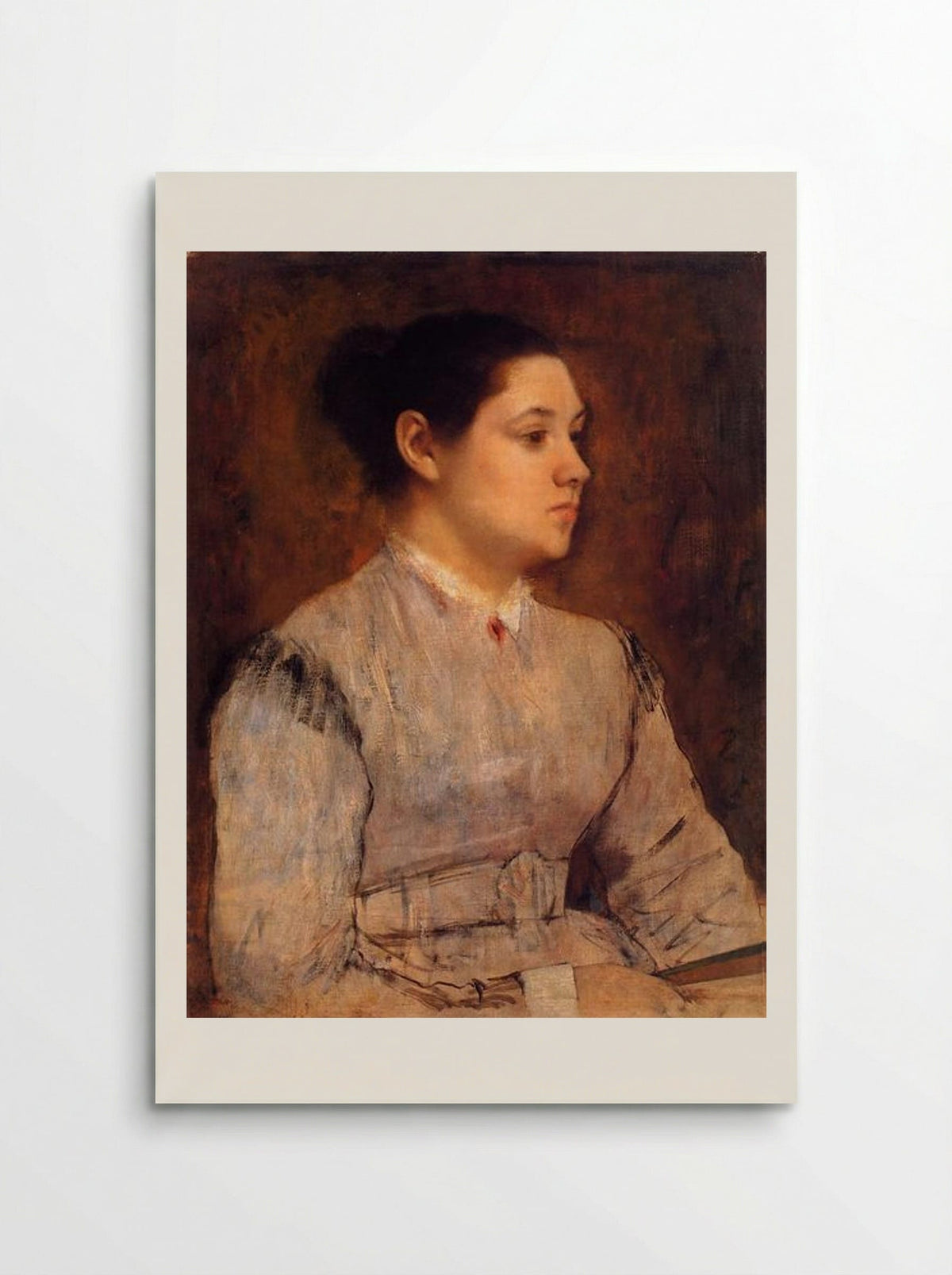Portrait of a Young Woman - Edgar Degas - Poster