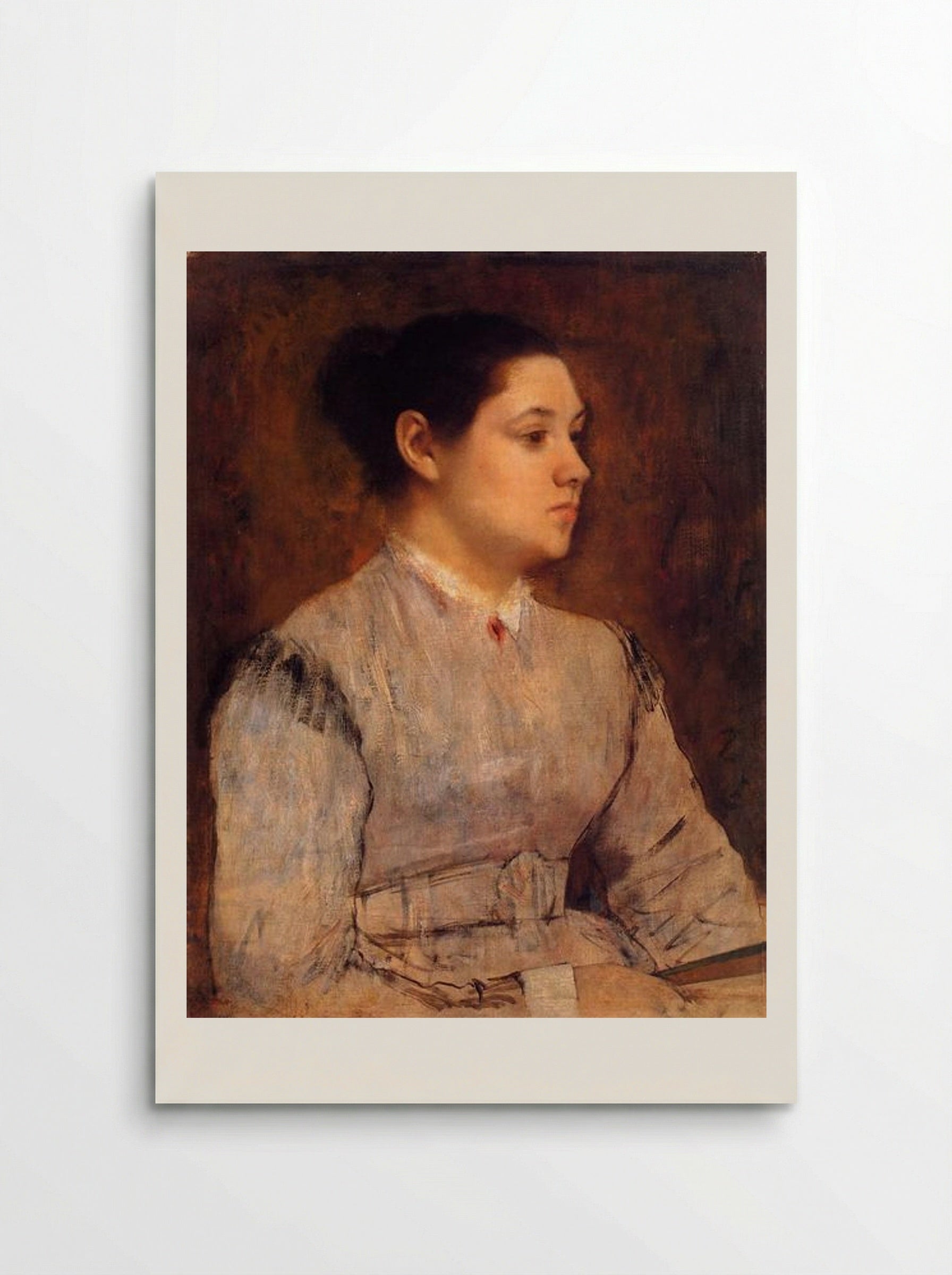 Portrait of a Young Woman - Edgar Degas - Poster