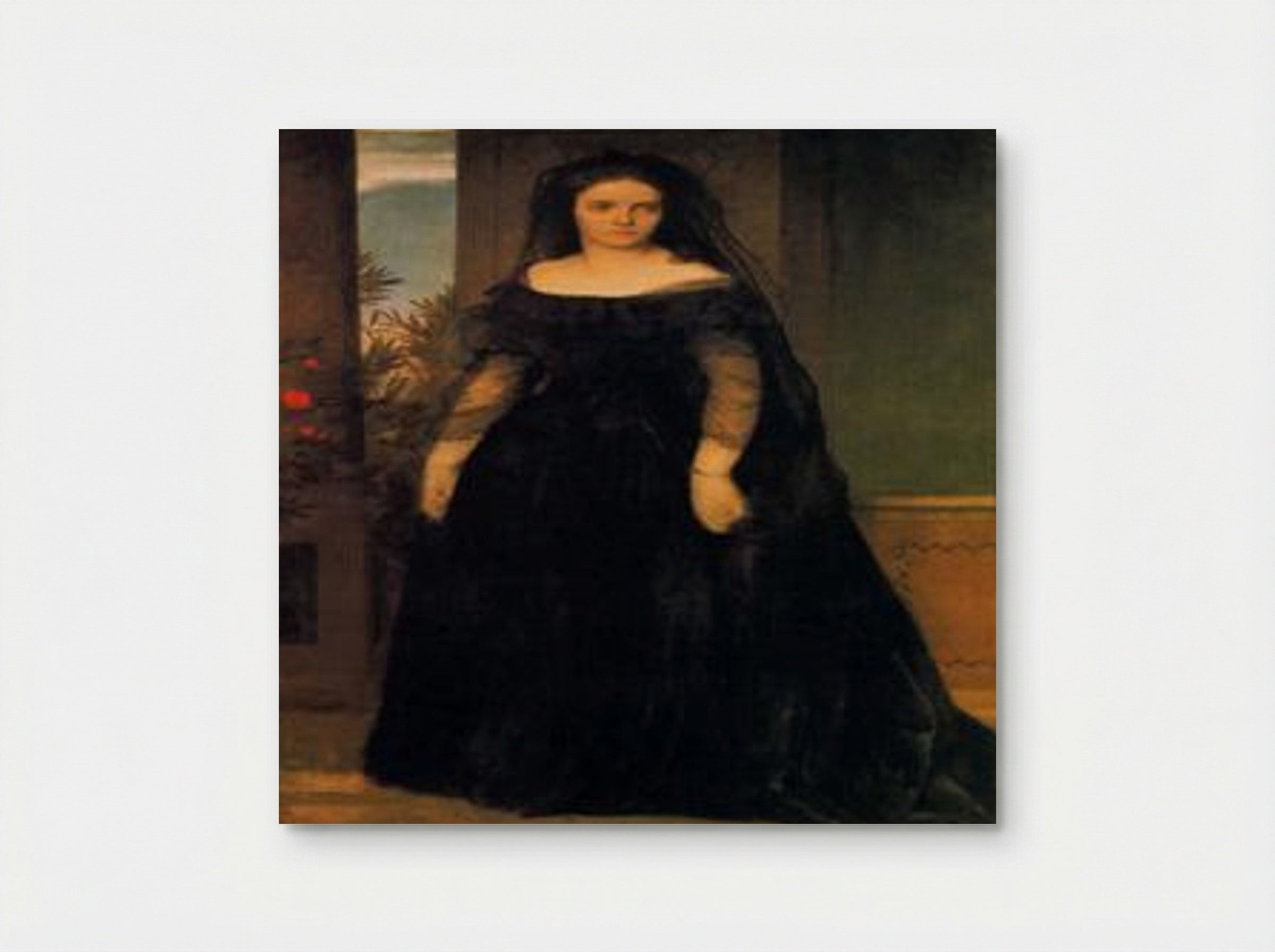 Portrait of actress Fanny Janauschek - Arnold Böcklin - Poster