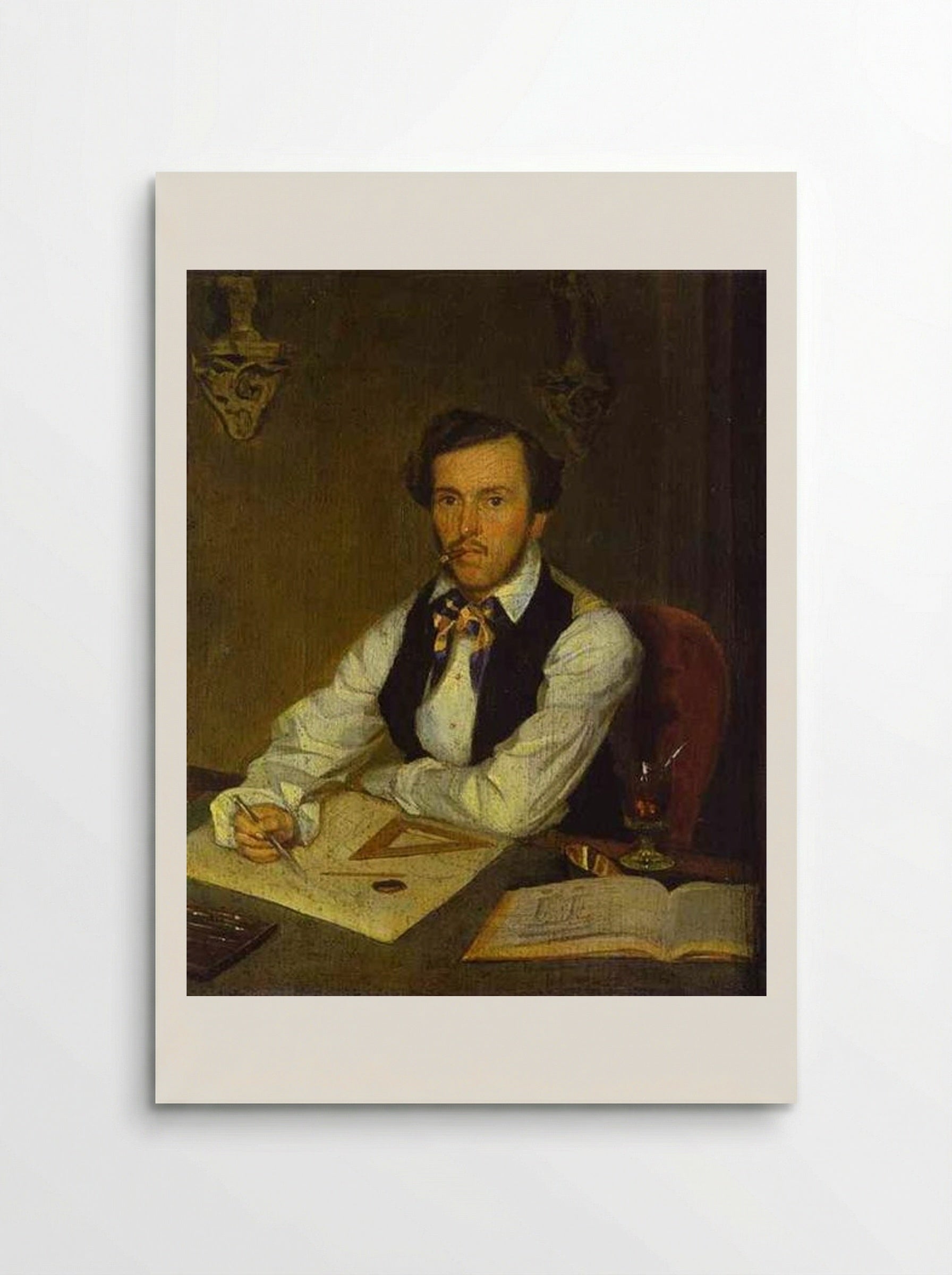Portrait of an Architect - Pavel Fedotov - Poster