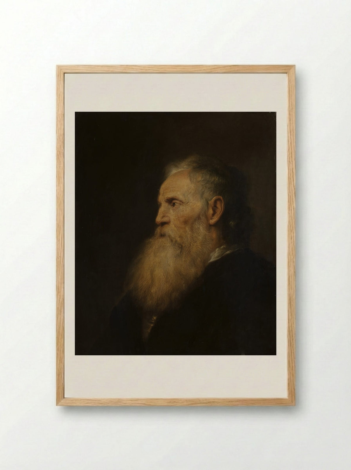 Portrait of an Old Man - Jan Lievens - Framed Print Wood