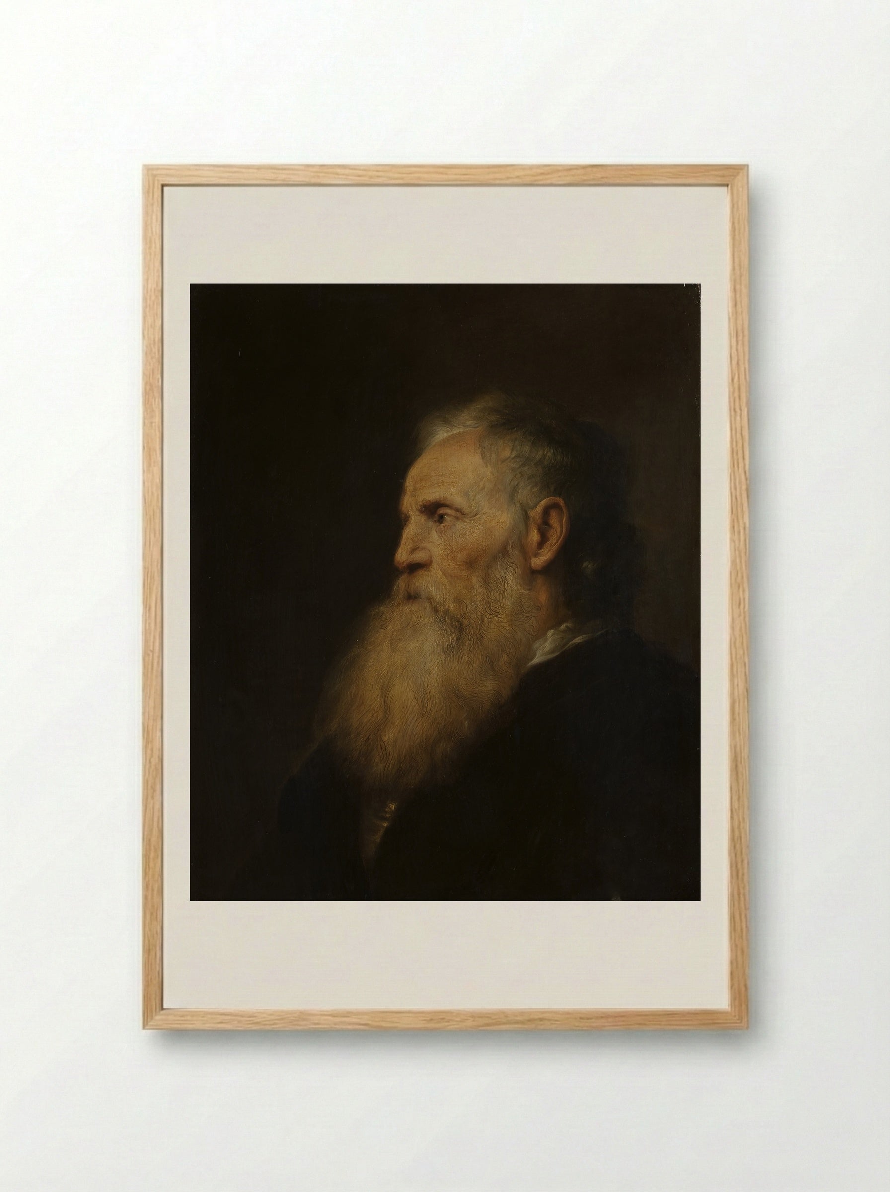 Portrait of an Old Man - Jan Lievens - Framed Print Wood