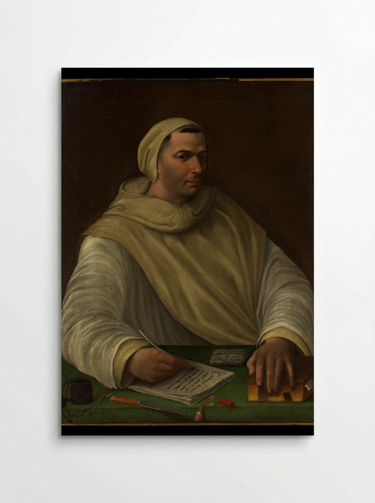 Portrait of an Olivetan Monk - Baldassarre Tommaso Peruzzi - Poster