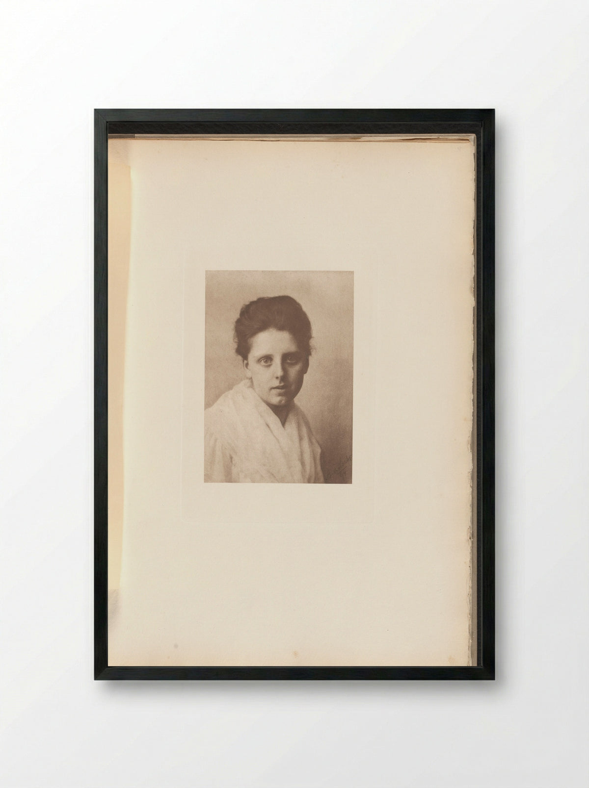 Portrait of an Unknown Girl - Jacob Blechinger - Framed Print Black