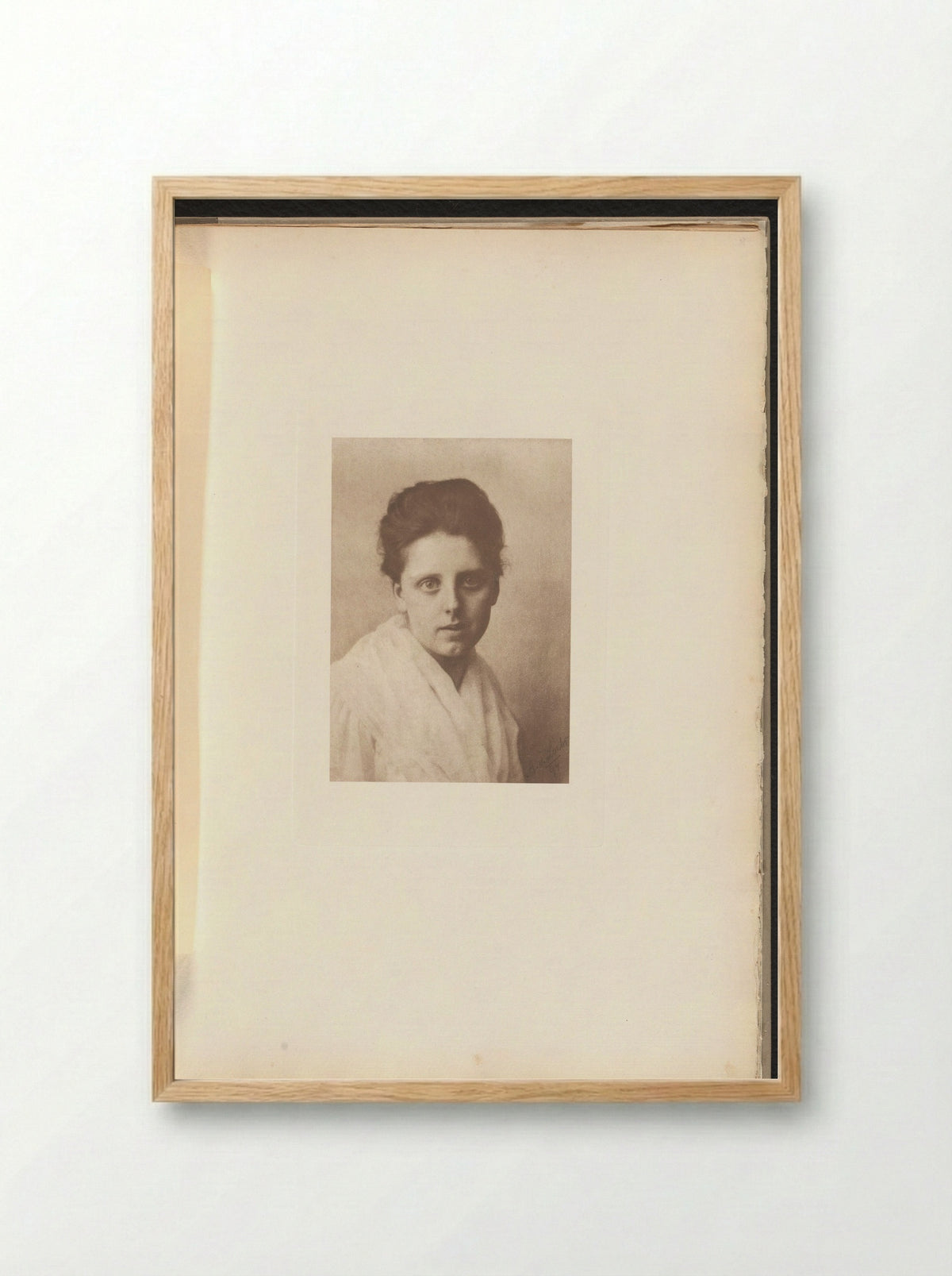 Portrait of an Unknown Girl - Jacob Blechinger - Framed Print Wood