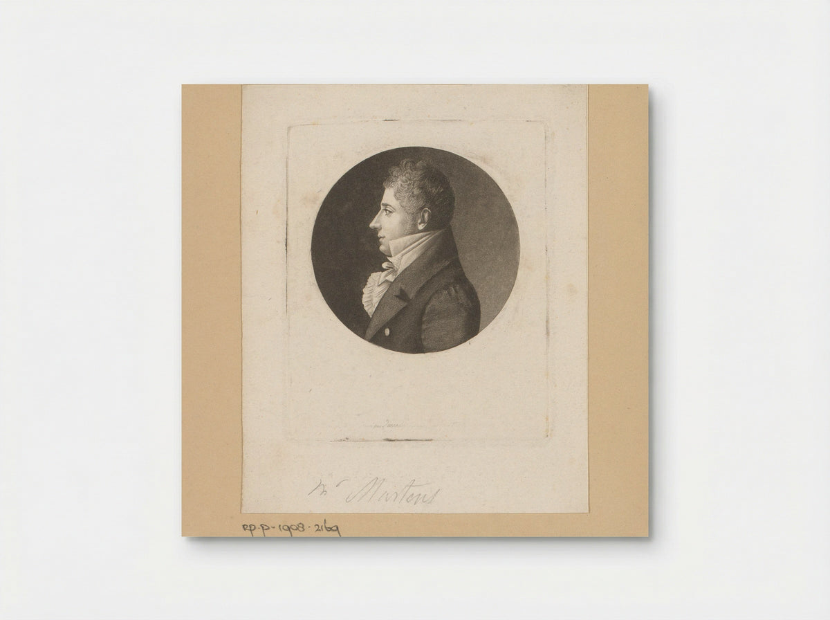 Portrait of an Unknown Man, possibly Martens - Edme Quenedey - Poster
