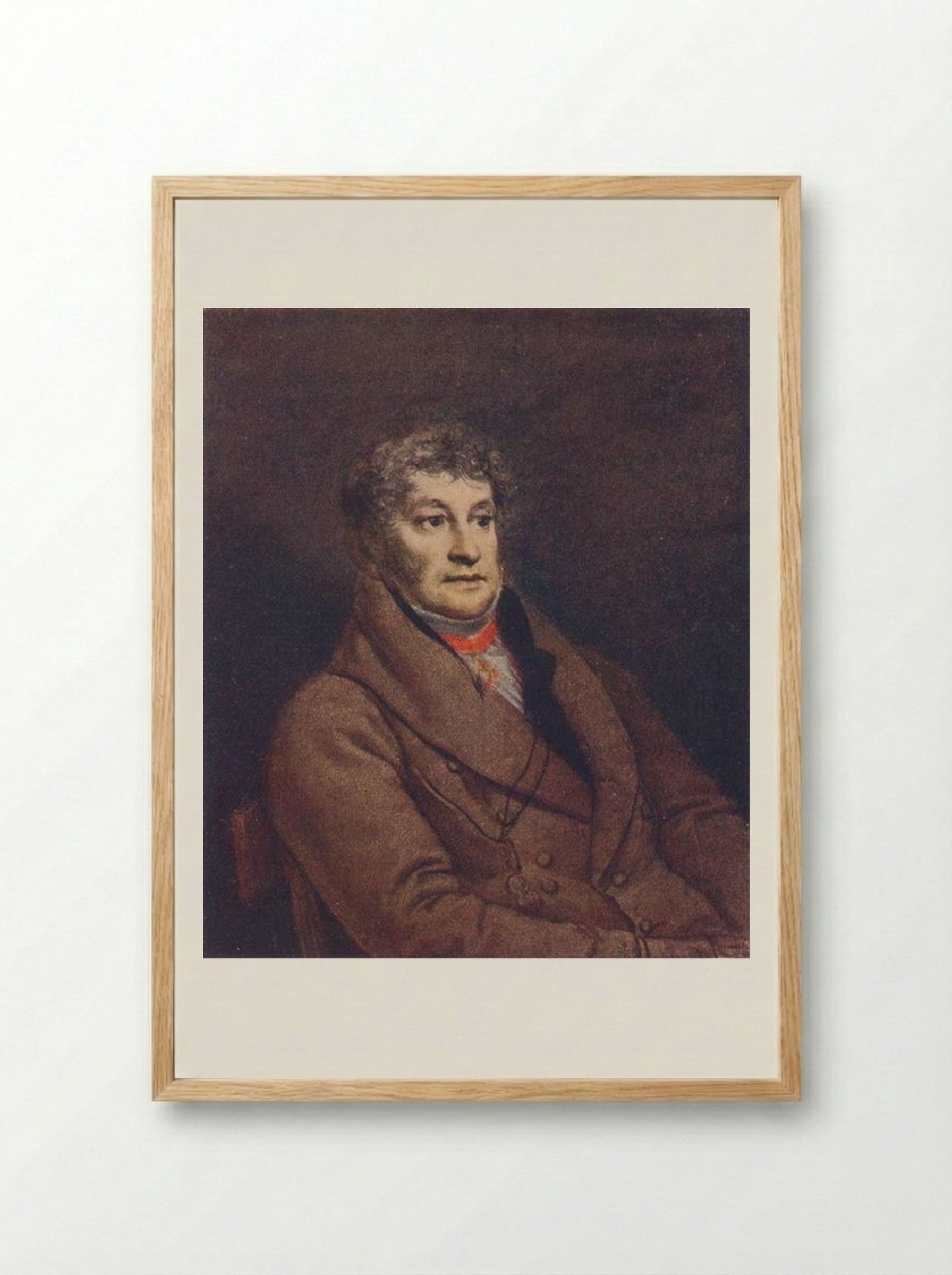 Portrait of an Unknown Man - Orest Kiprensky - Framed Print Wood
