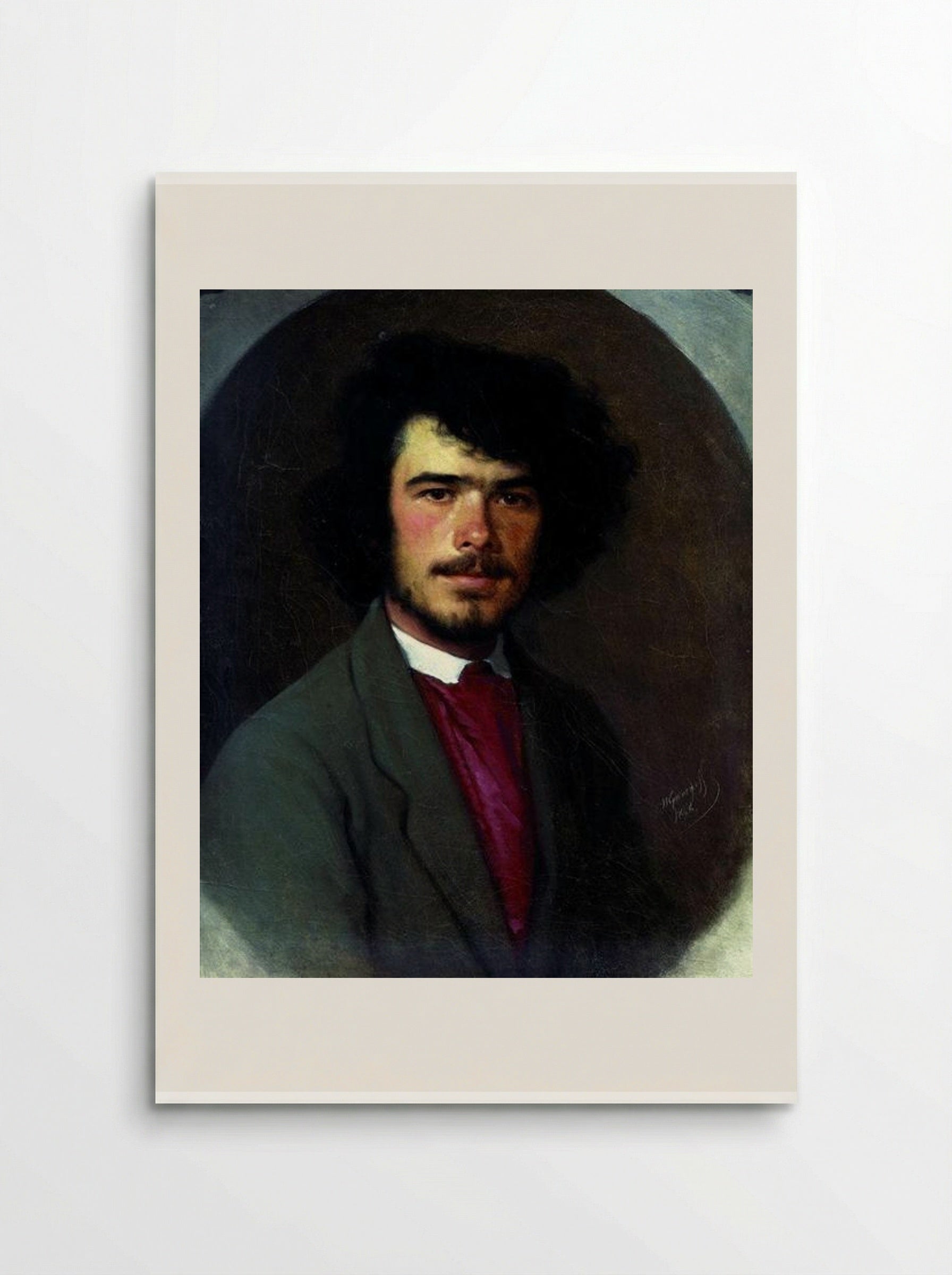 Portrait of an agronomist M.E. Vyunnikov - Ivan Kramskoy - Poster