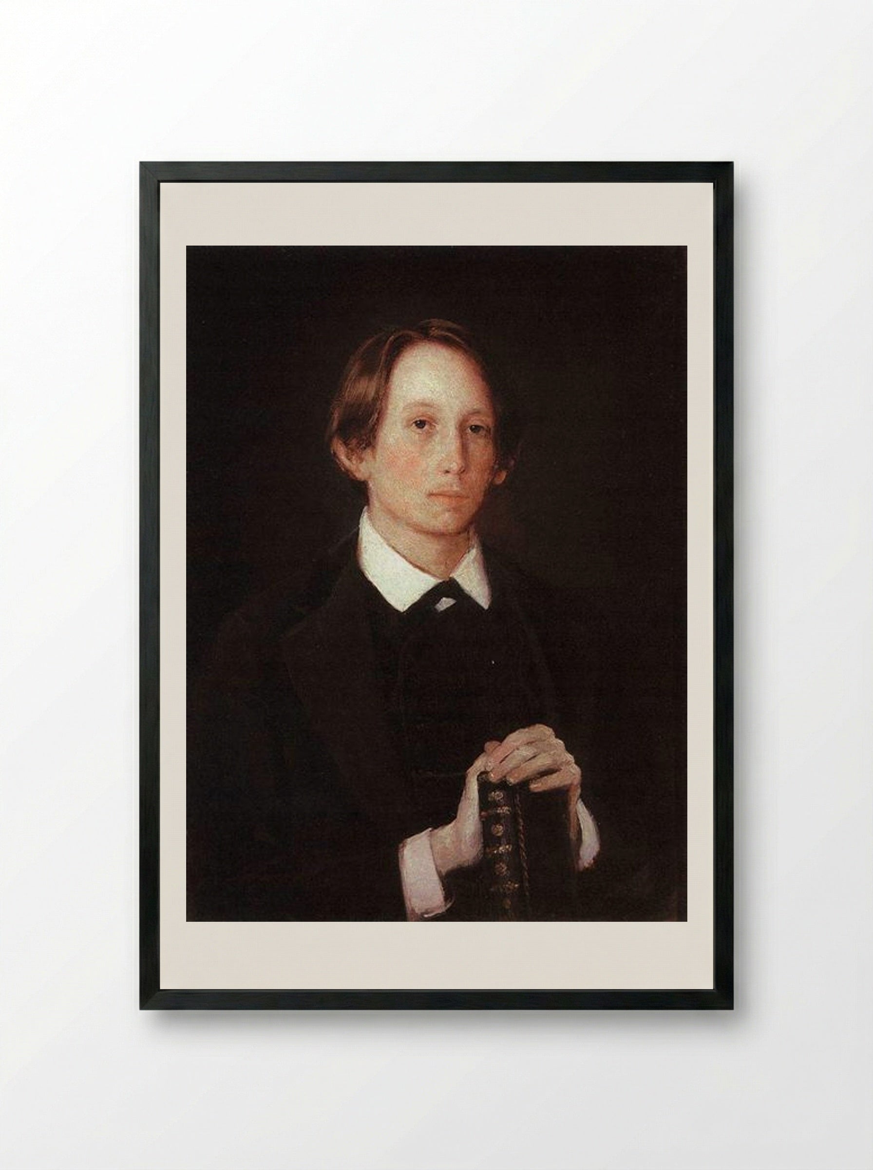 Portrait of the Artist A. M. Vasnetsov - Viktor Vasnetsov - Framed Print Black
