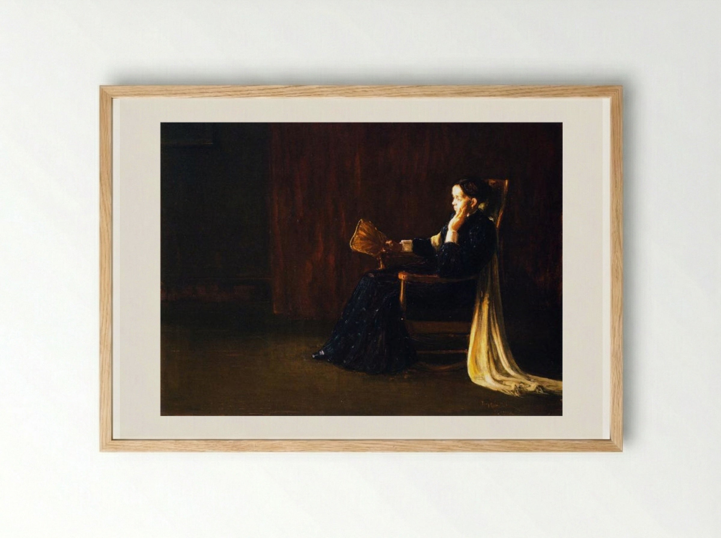 Portrait of the Artist's Mother - Henry Ossawa Tanner - Framed Print Wood