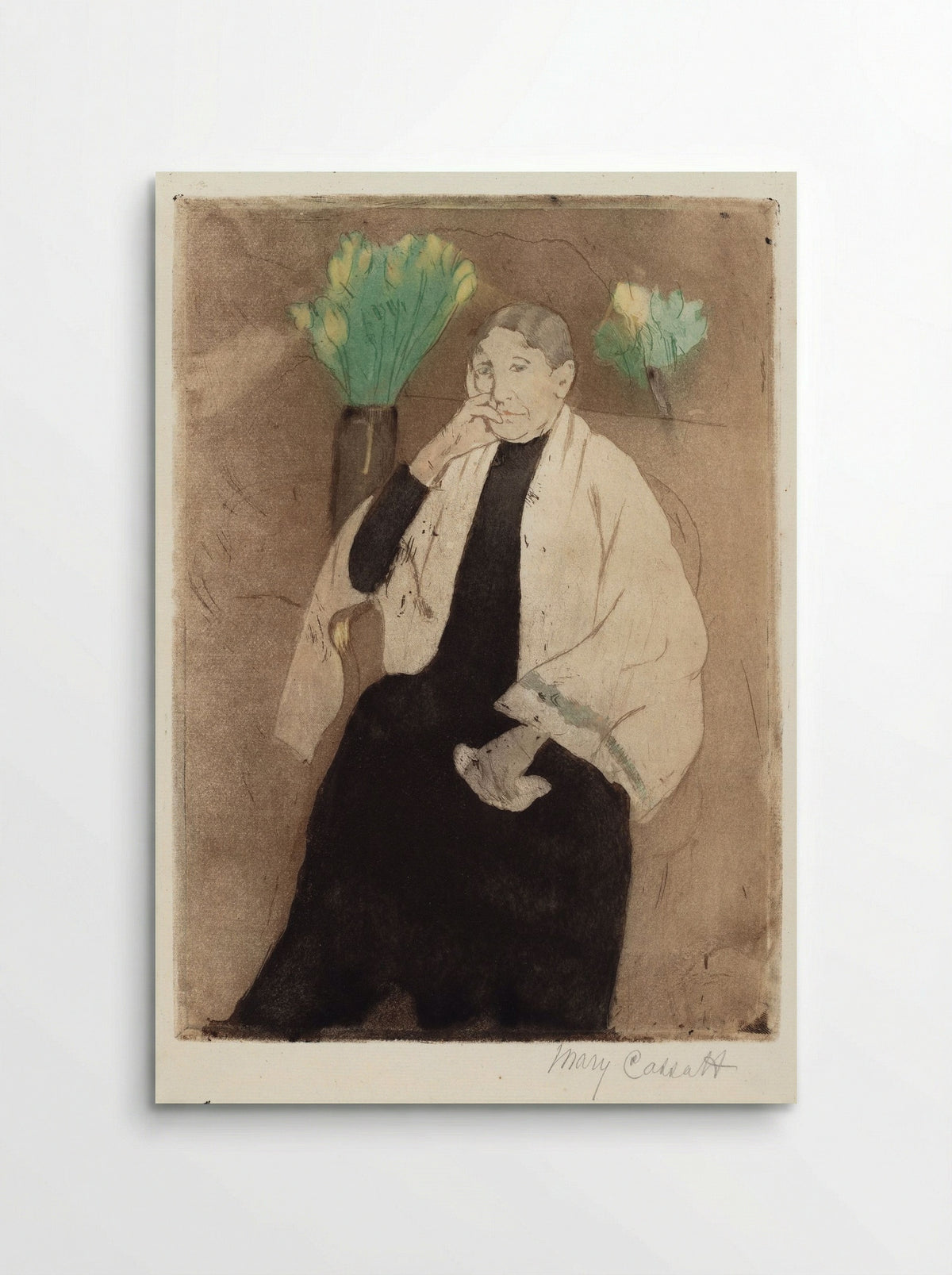 Portrait of the Artist's Mother - Mary Cassatt - Poster