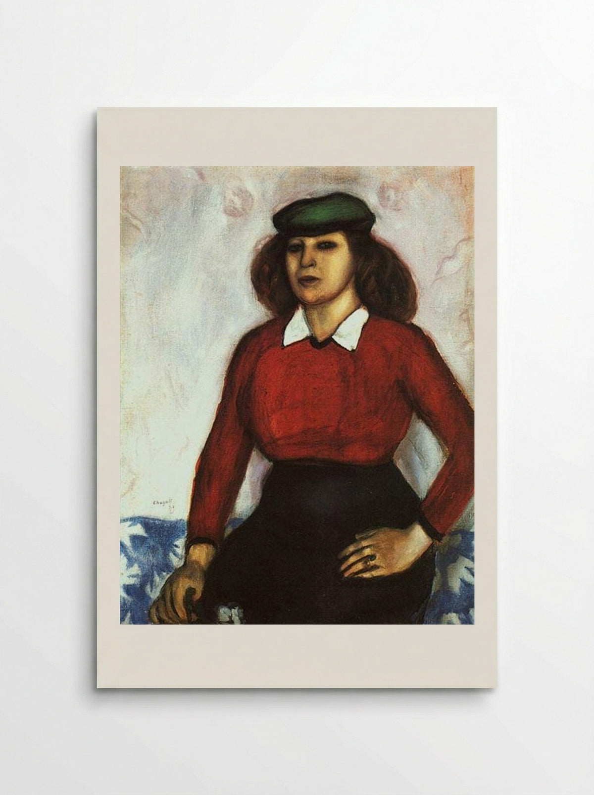 Portrait of the Artist's Sister (Aniuta) - Marc Chagall - Poster